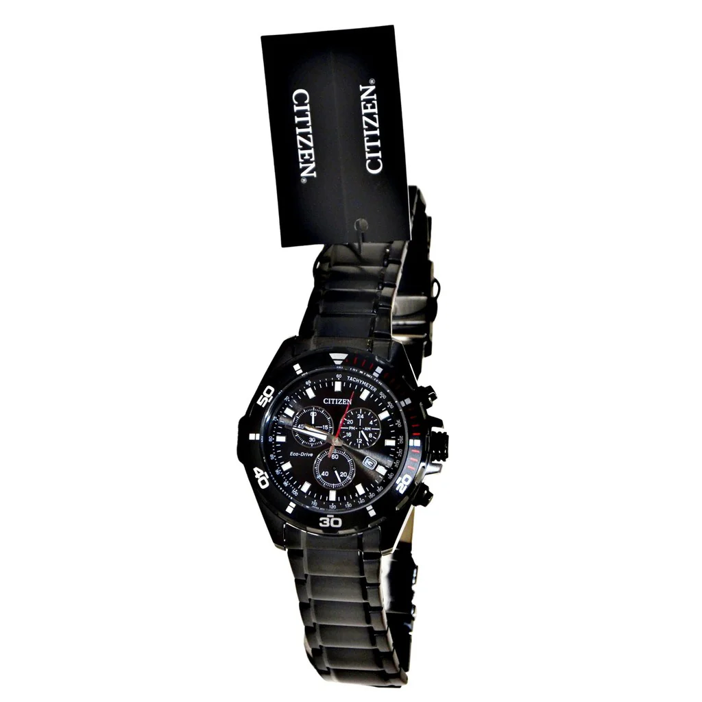 Citizen Sport Men's Casual Solar Powered Chronograph Watch - Black - Image 3
