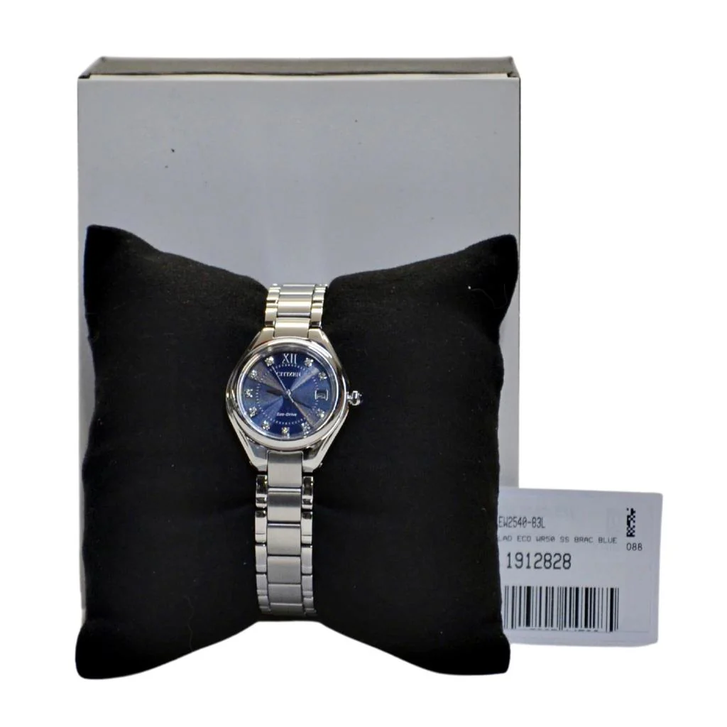 Citizen Women's Eco-Drive Silhouette Crystal Accent Watch with Dark Blue Dial - Image 2