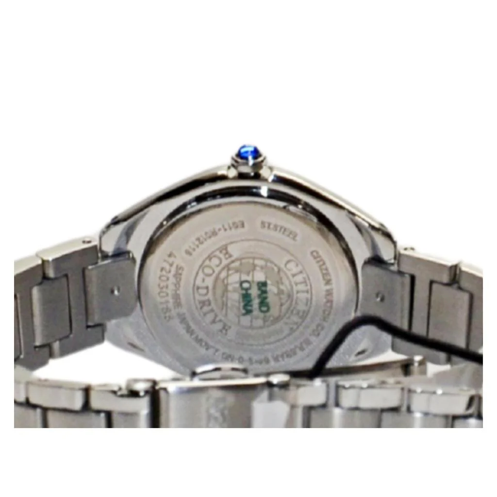 Citizen Women's Eco-Drive Silhouette Crystal Accent Watch with Dark Blue Dial - Image 5