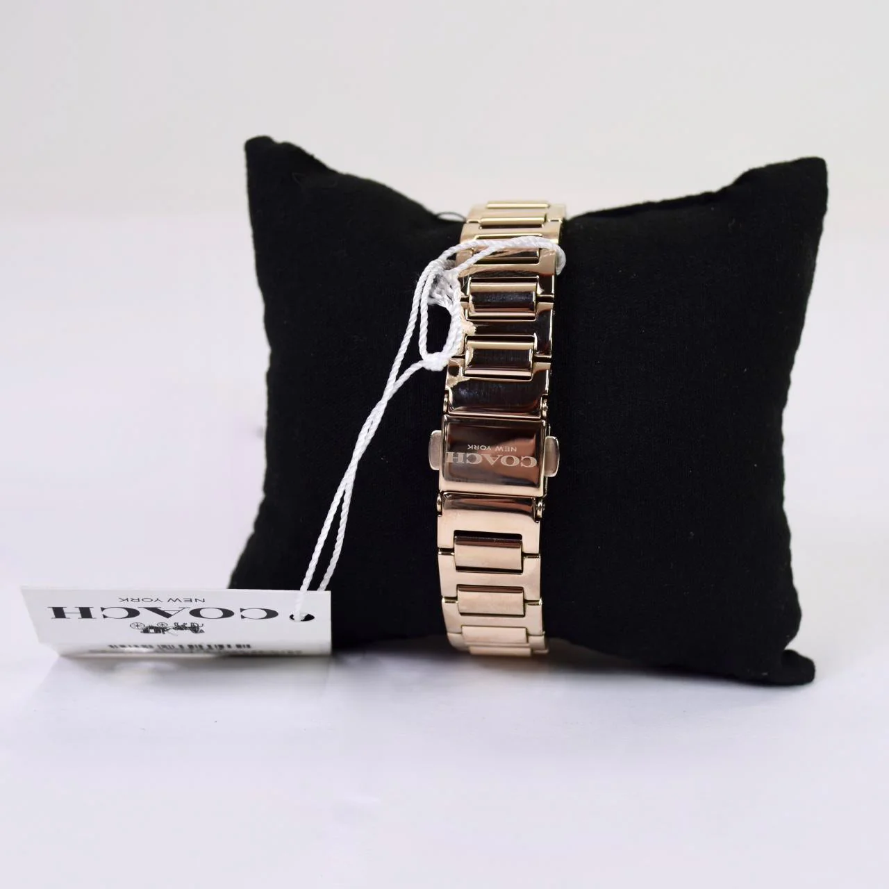 Coach Audrey Carnation Gold Crystal-Embellished Bracelet Watch - Image 5