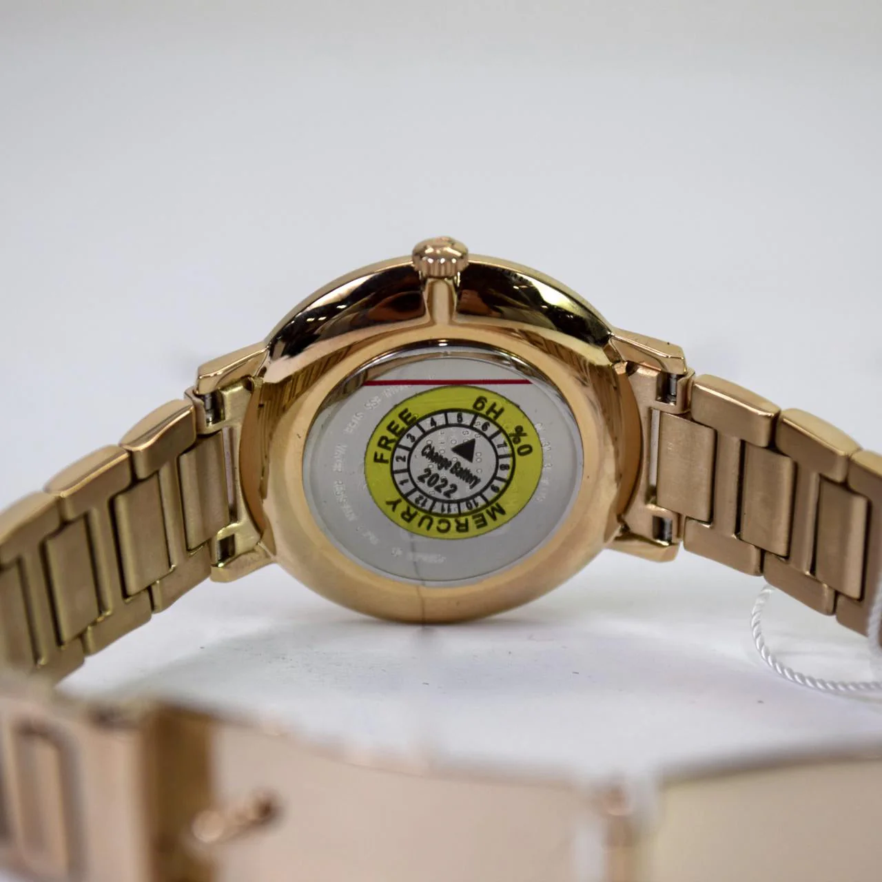 Coach Audrey Carnation Gold Crystal-Embellished Bracelet Watch - Image 6