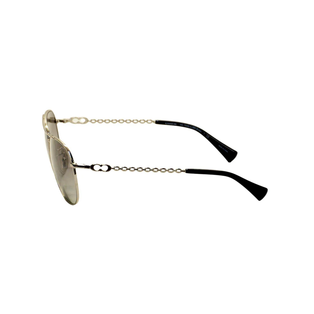 Coach HC 7045 Sunglasses 918811 Silver Black 59-14-140 - Image 3