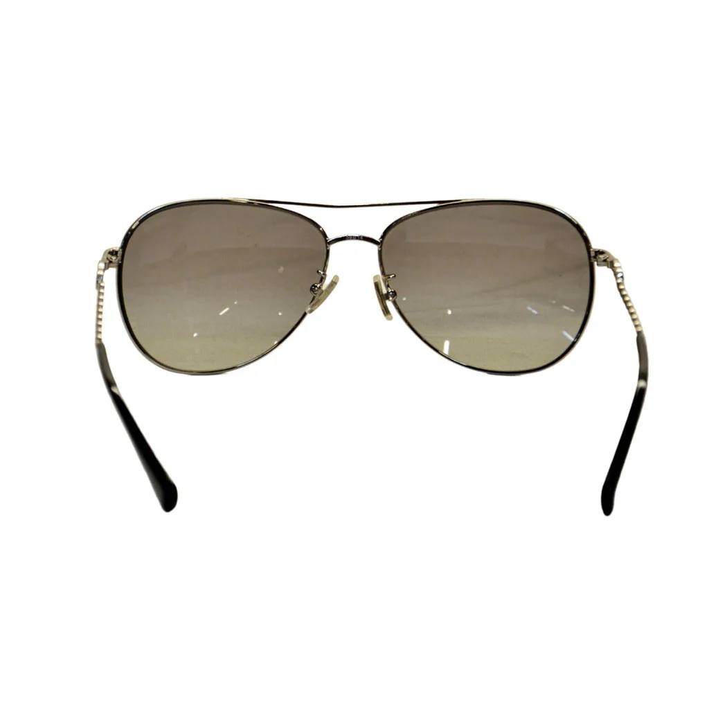 Coach HC 7045 Sunglasses 918811 Silver Black 59-14-140 - Image 4
