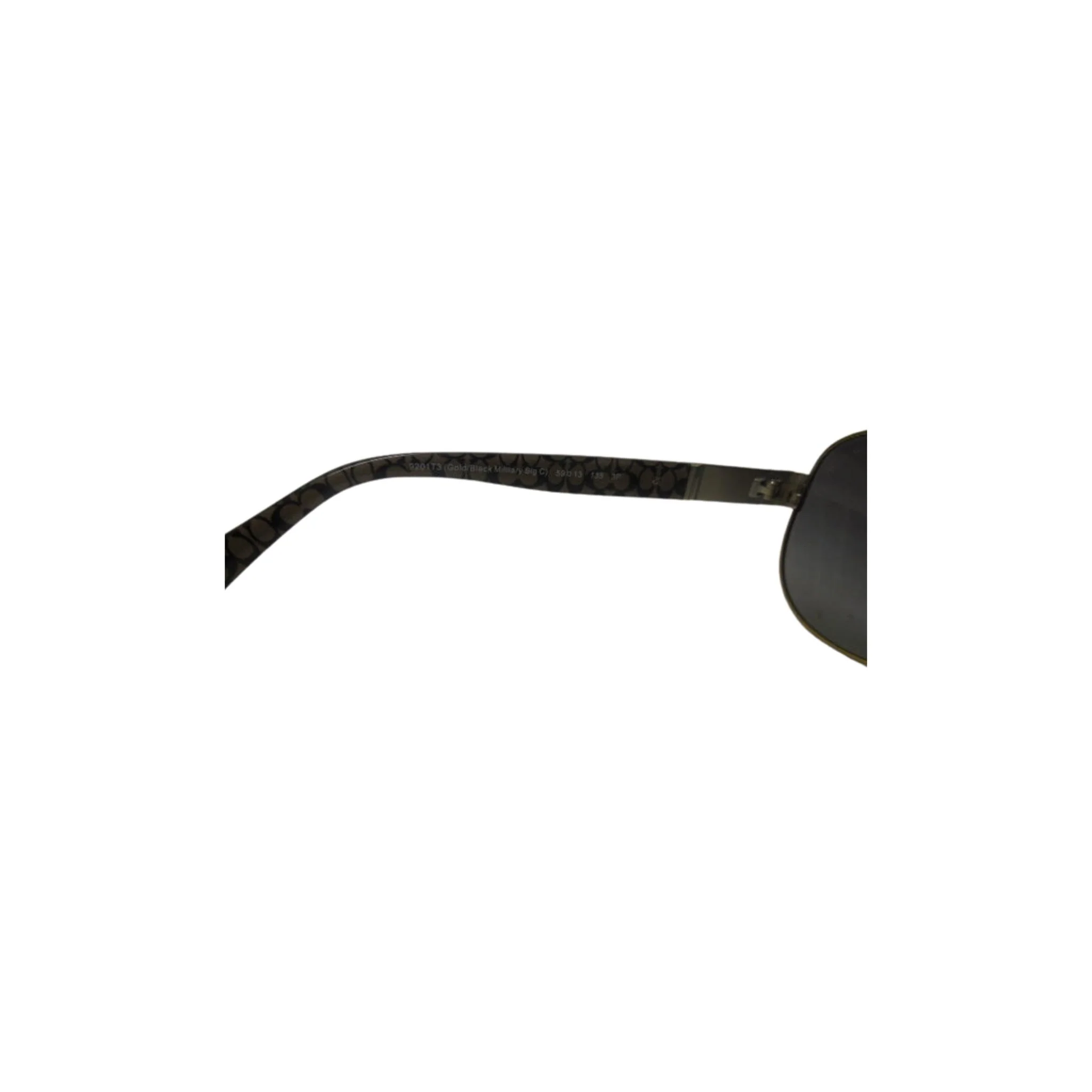 Coach L103 Christina 9201T3 Gold/Black Military Sig C Polarized Sunglasses - Image 5