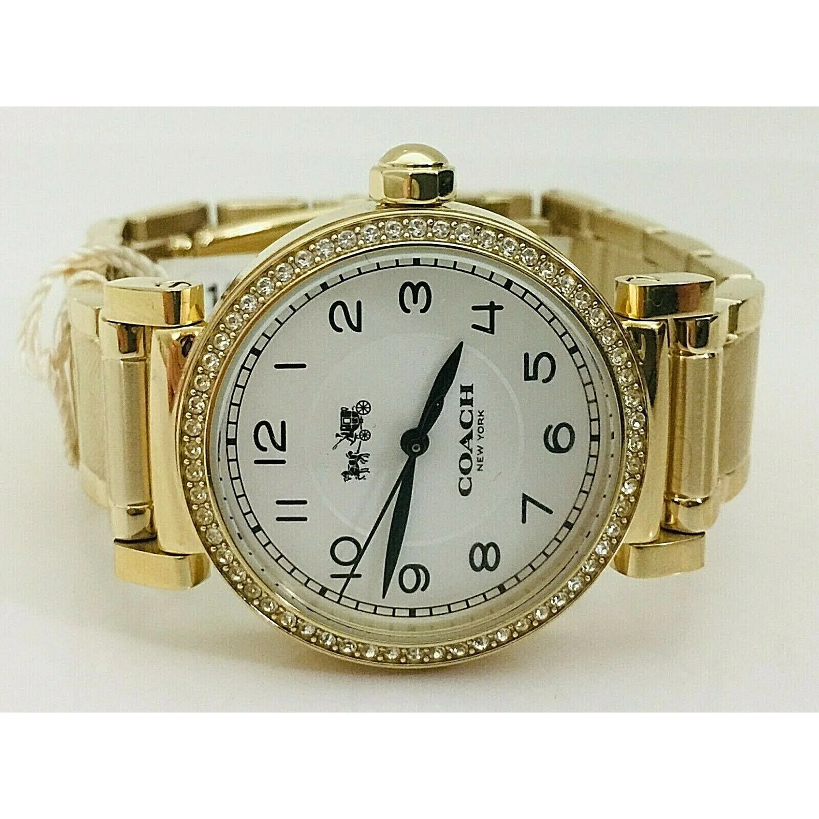 Coach Women's MADISON Bracelet Glitz Watch Yellow Gold