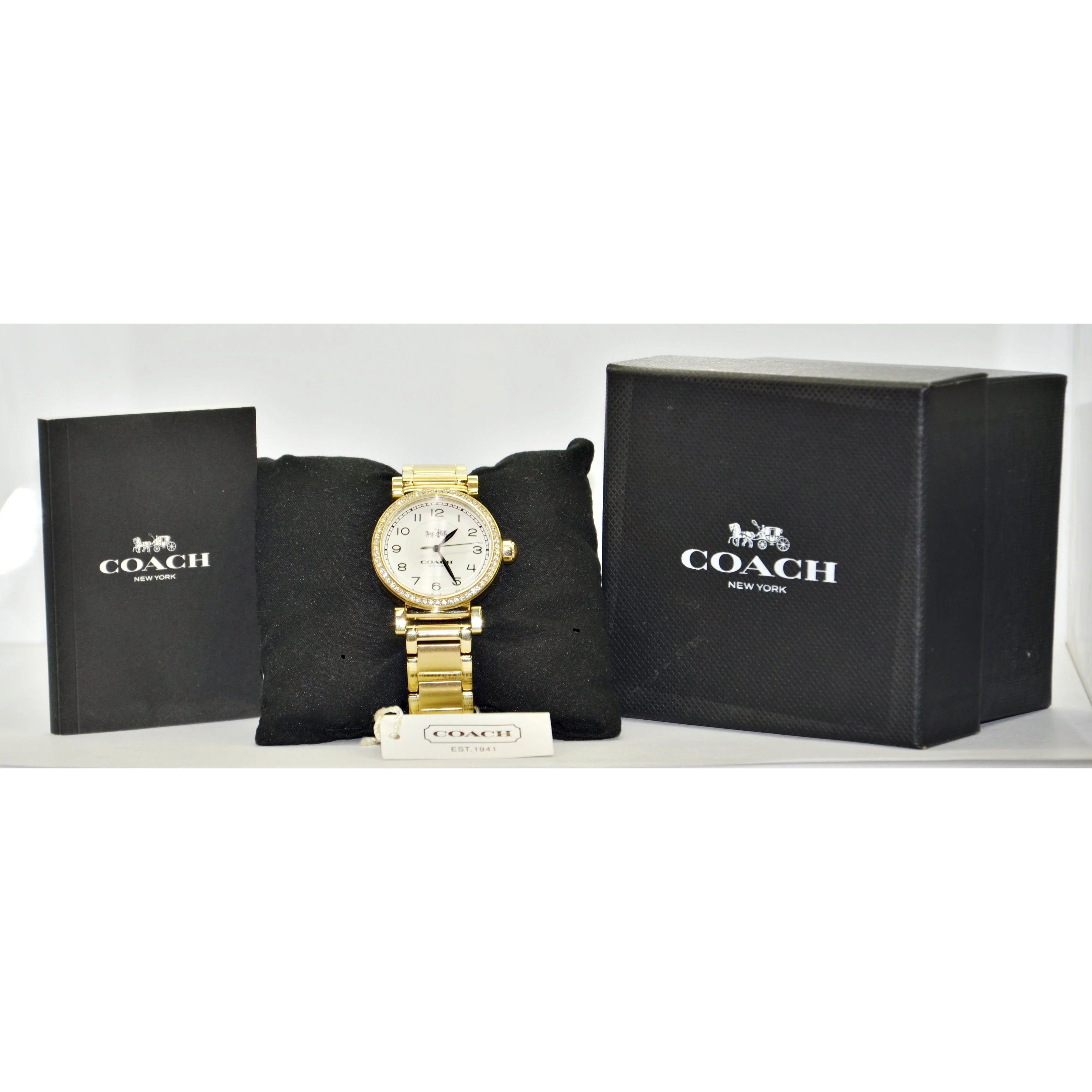 Coach Women's MADISON Bracelet Glitz Watch Yellow Gold - Image 5