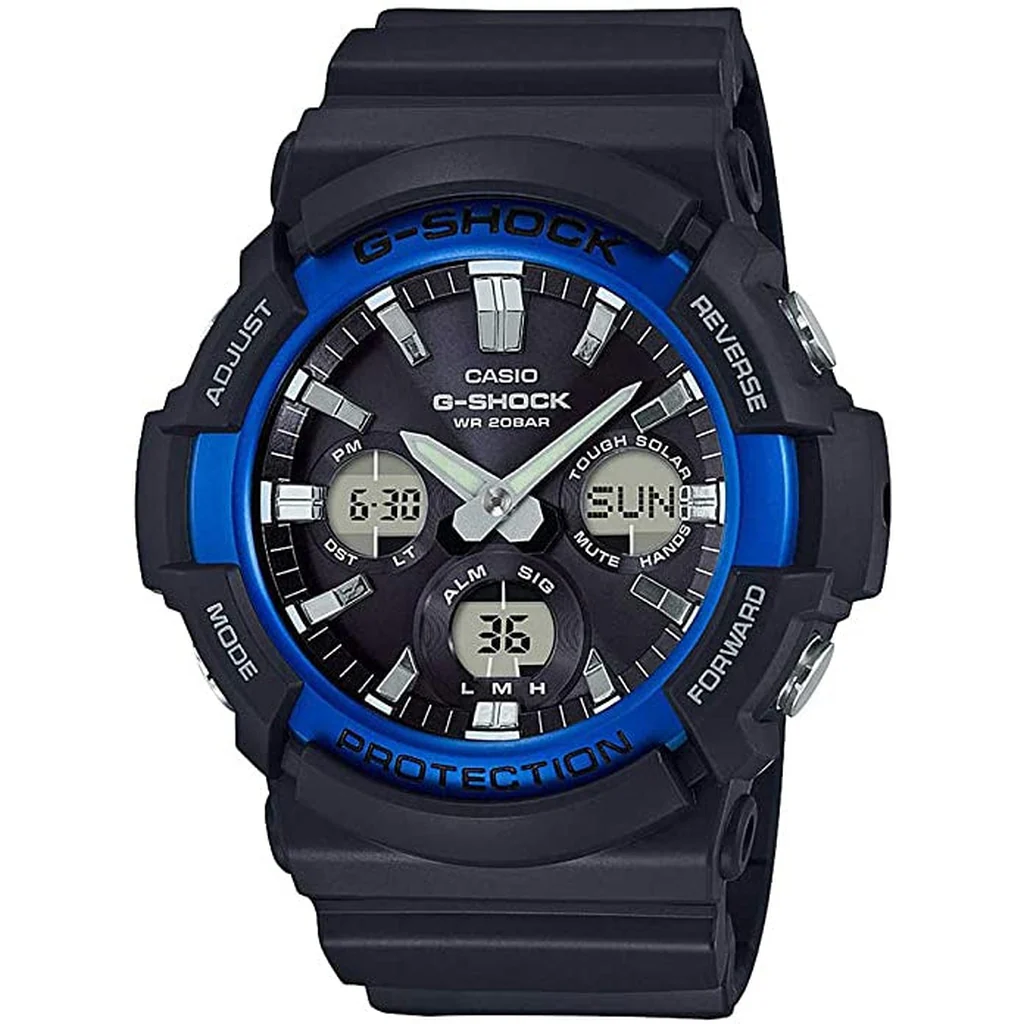 Casio Men's G-Shock Polyurethane Analog Quartz Sport Watch GAS100B-1A2 Black