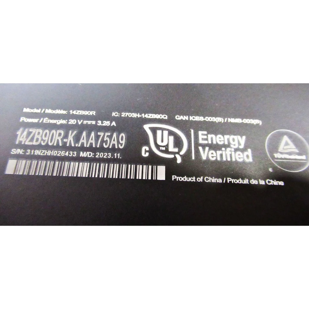 LG Gram 14 14Z90R-K.AA75A9 Intel Evo Laptop - Image 7