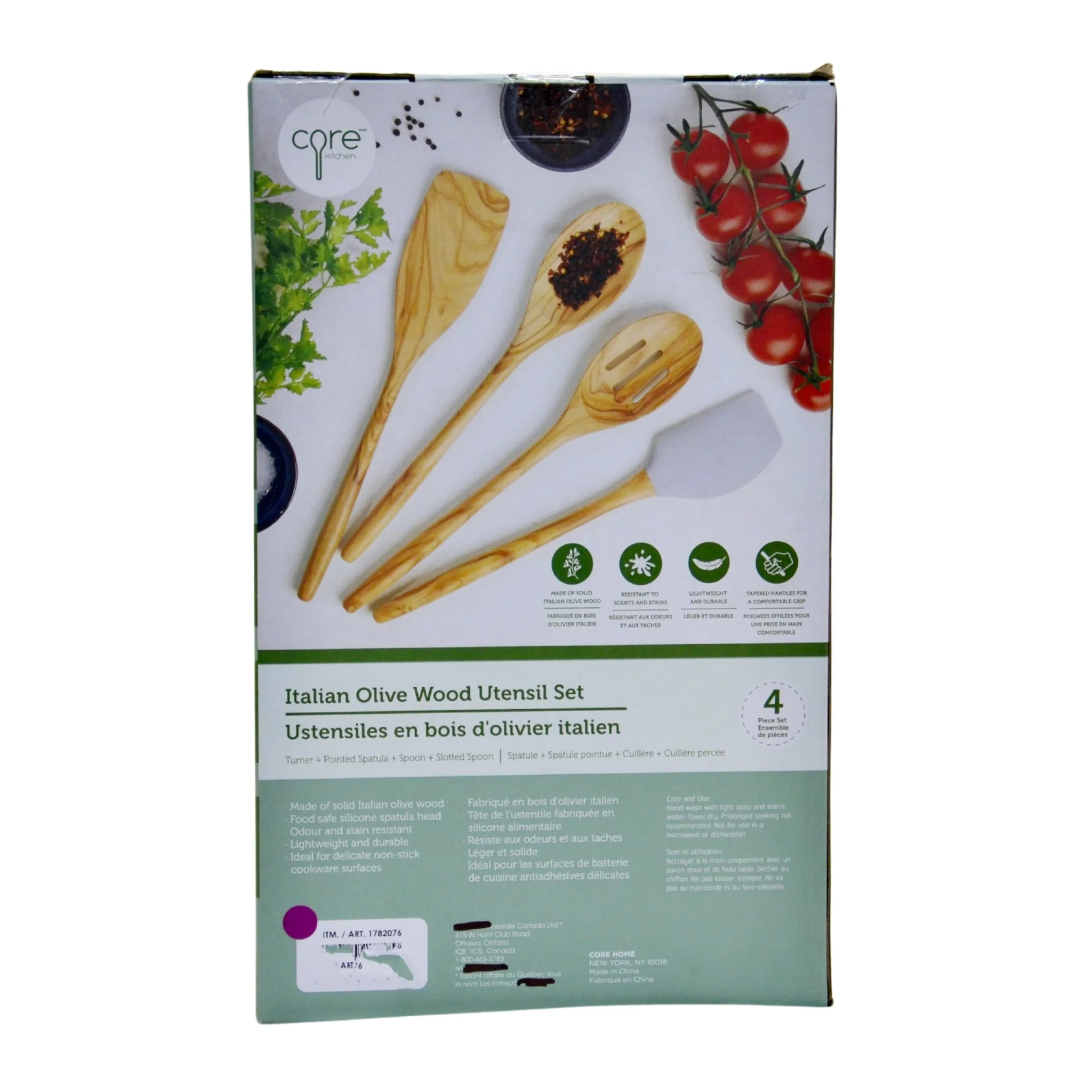 Core Home Olive Wood Tool Set 4-Piece - Image 3