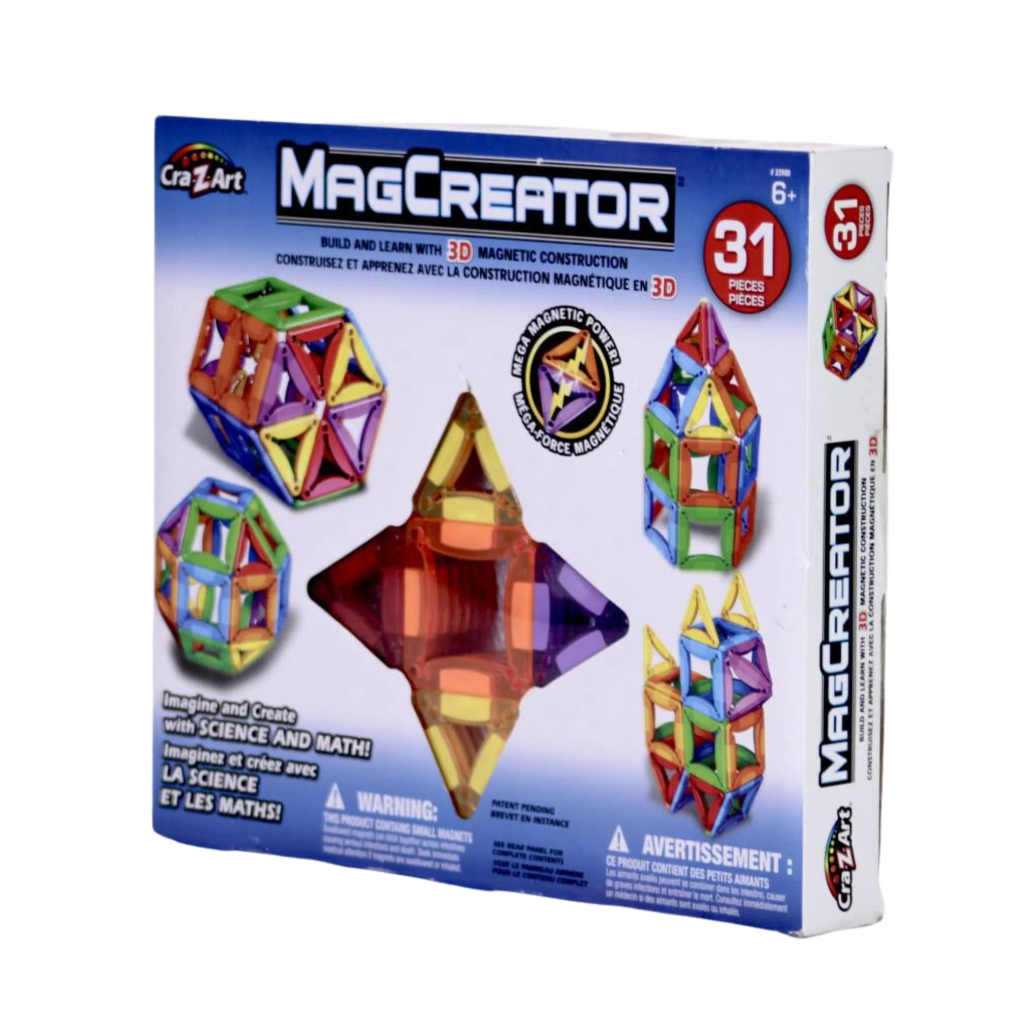 Cra-Z-Art Magcreator Magnetic Construction Building Set 31 Pieces - Image 6