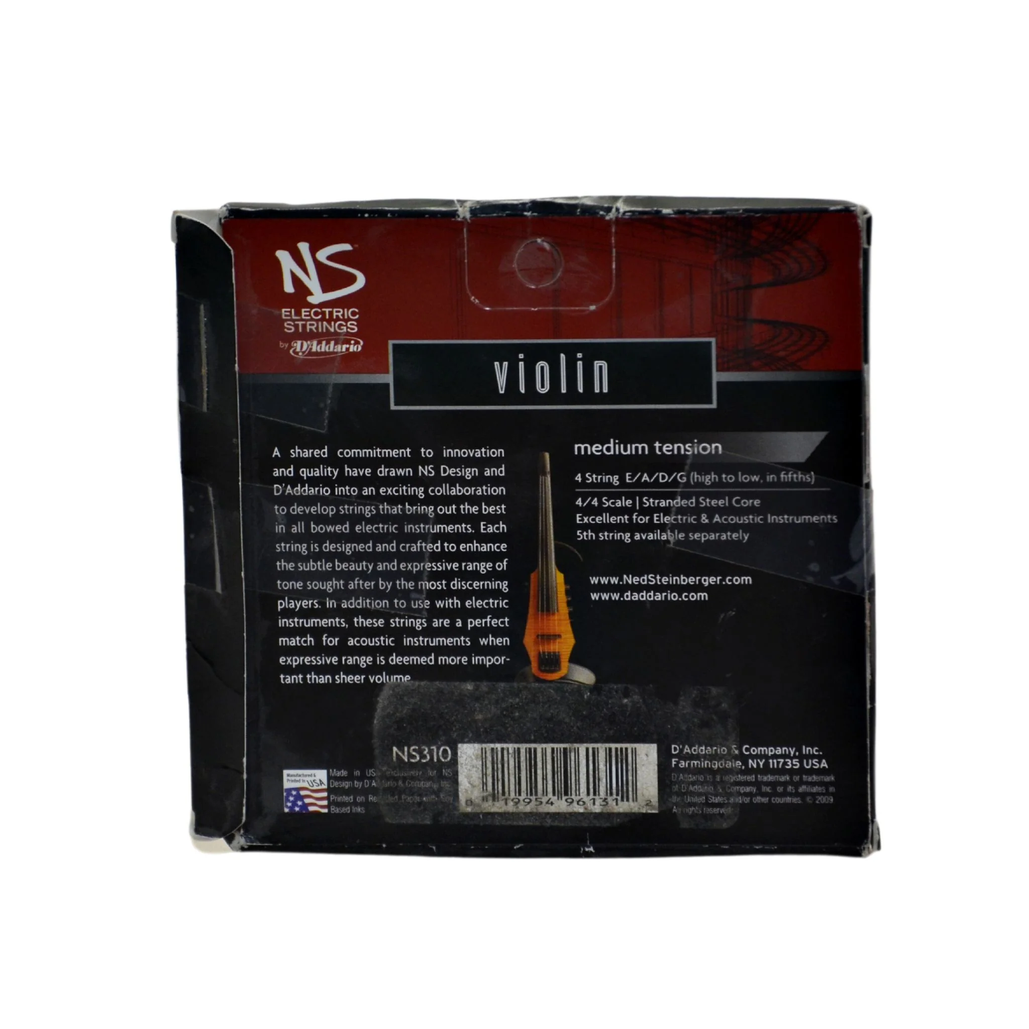 D'Addario NS310 NS Electric Violin Strings - Image 3