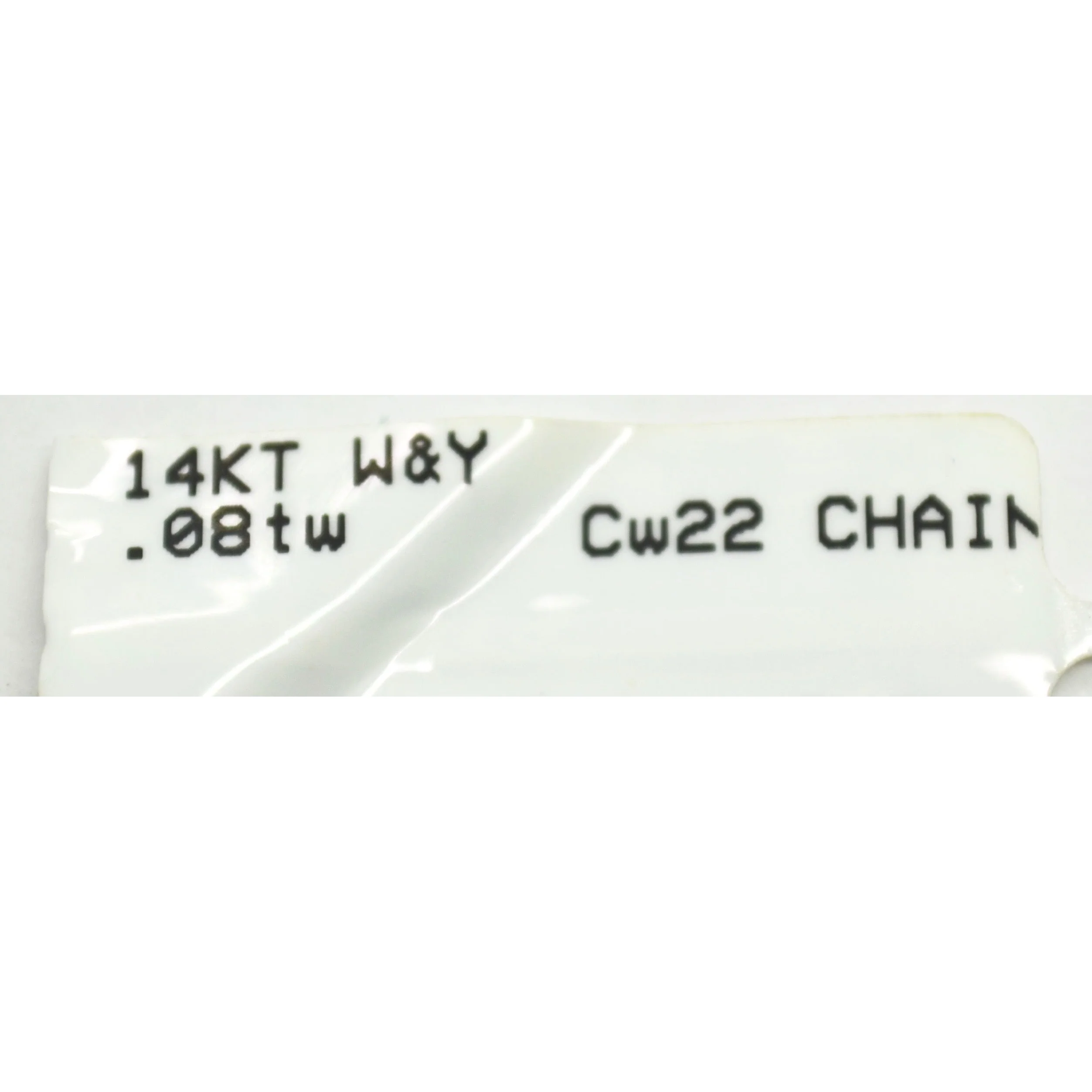 Diamond Necklace 14K White & Yellow Gold 0.08 c.t. t.w. - Image 4