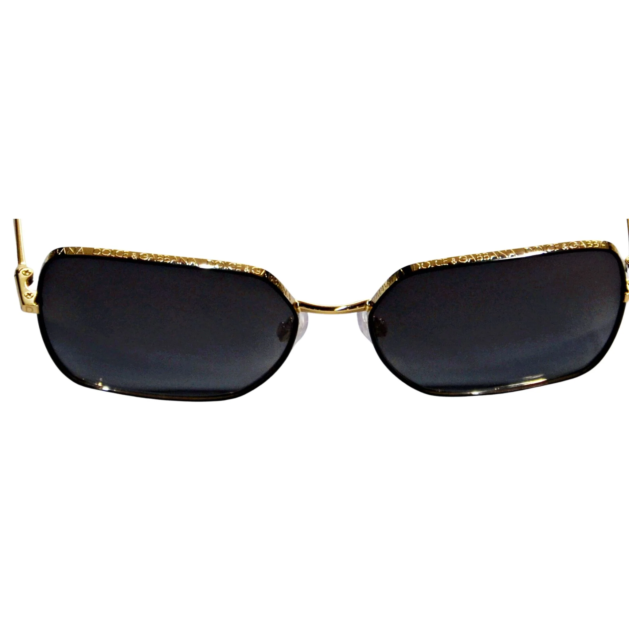 Dolce & Gabbana Women's DG2242 Black with Gradient Grey Sunglasses - Image 5