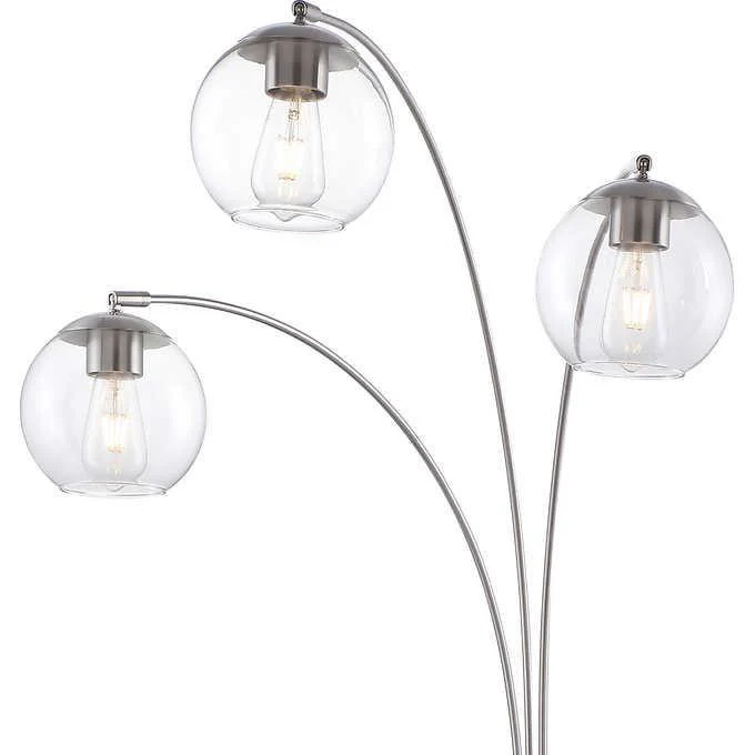 DSI Three Arm Floor Lamp with Marble Base