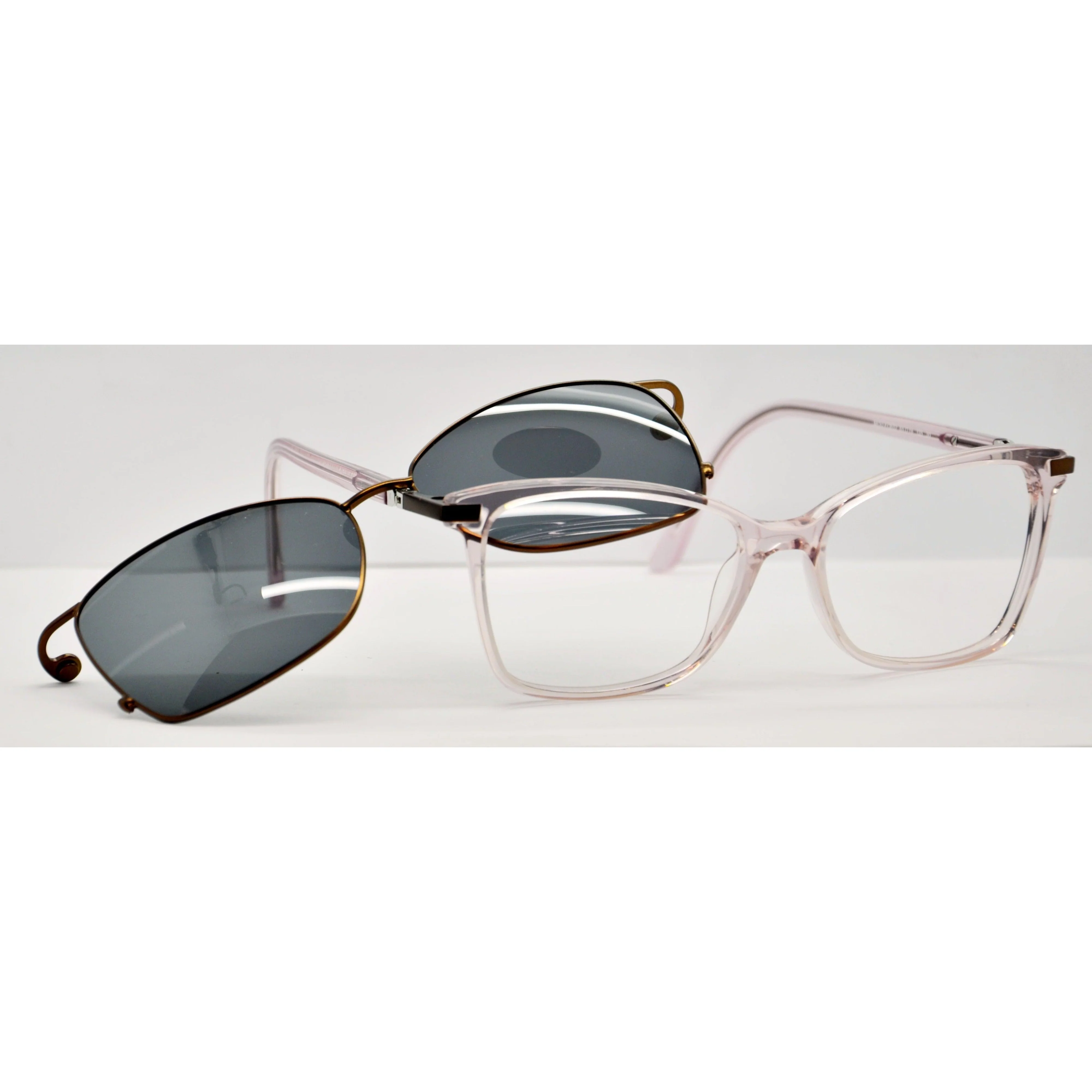 EasyClip EC602 Women's Frame with clip-on sunglasses - Image 8