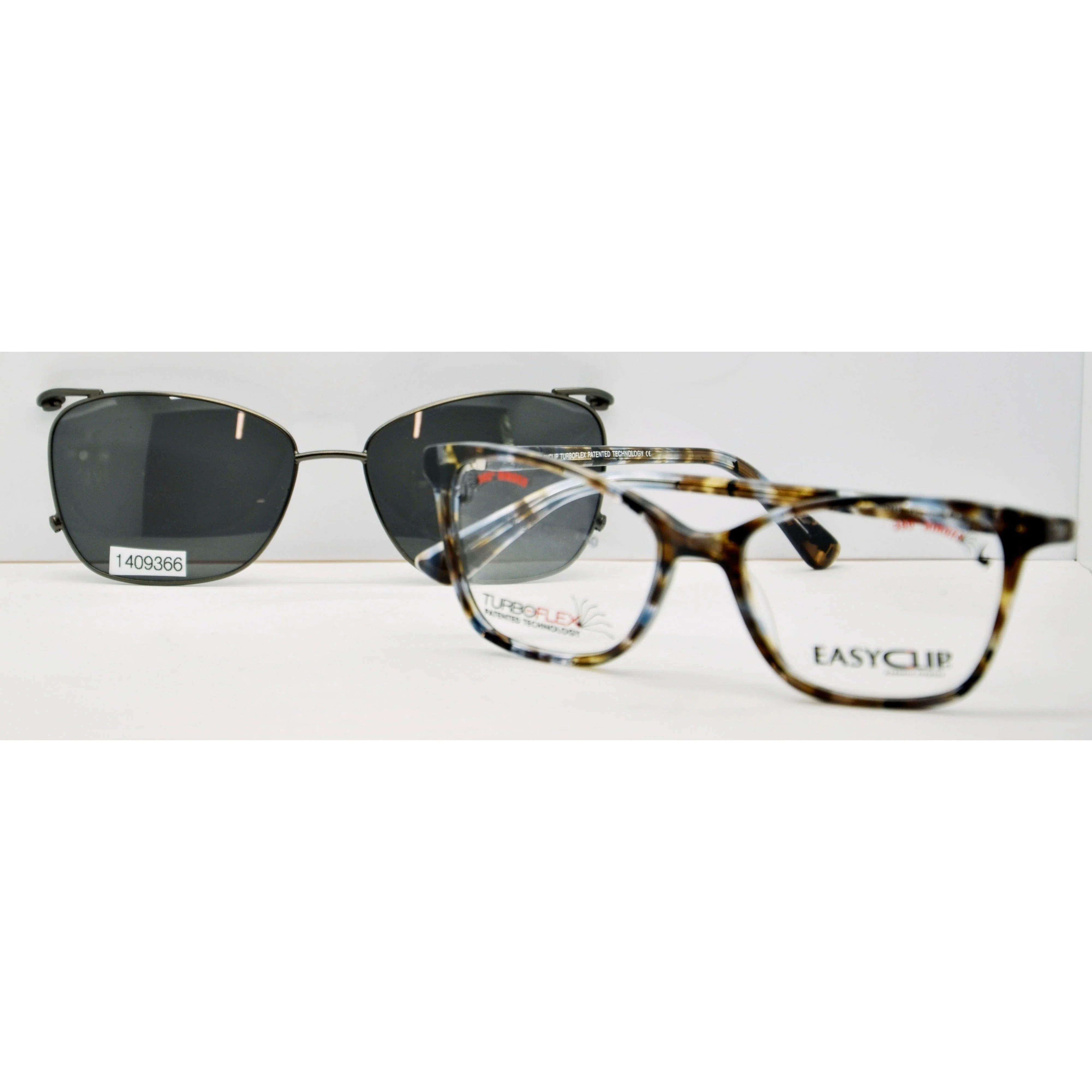 EasyClip TurboFlex Women's Glasses with Magnetic Clip-on Sunglasses - Image 2