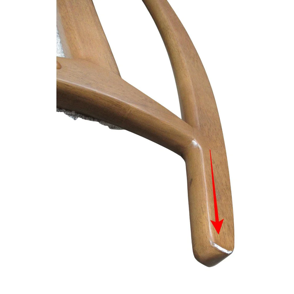 Esters Wood Rocking Chair Grey - Image 7