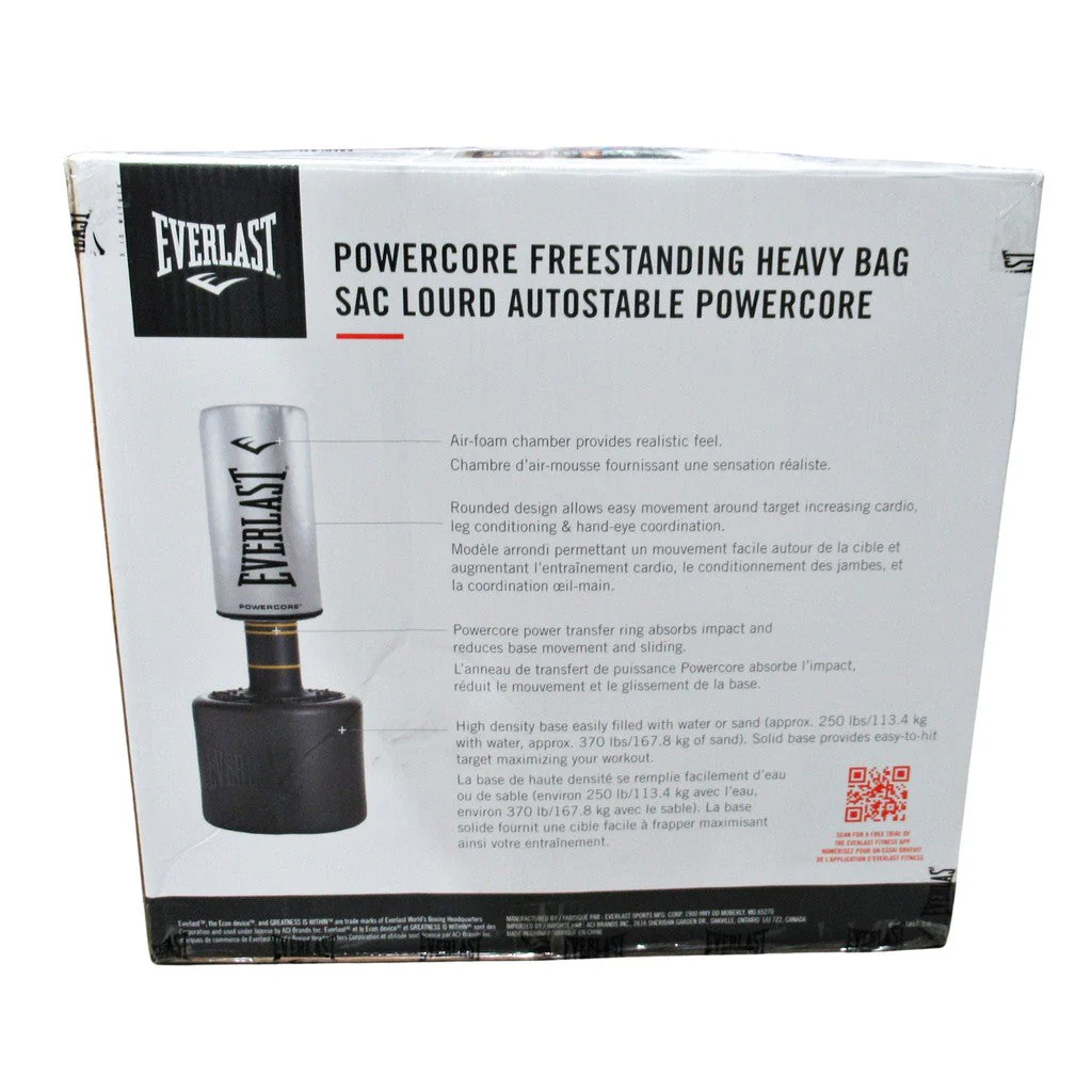 Everlast Powercore Freestanding Heavy Bag Grey - Image 7