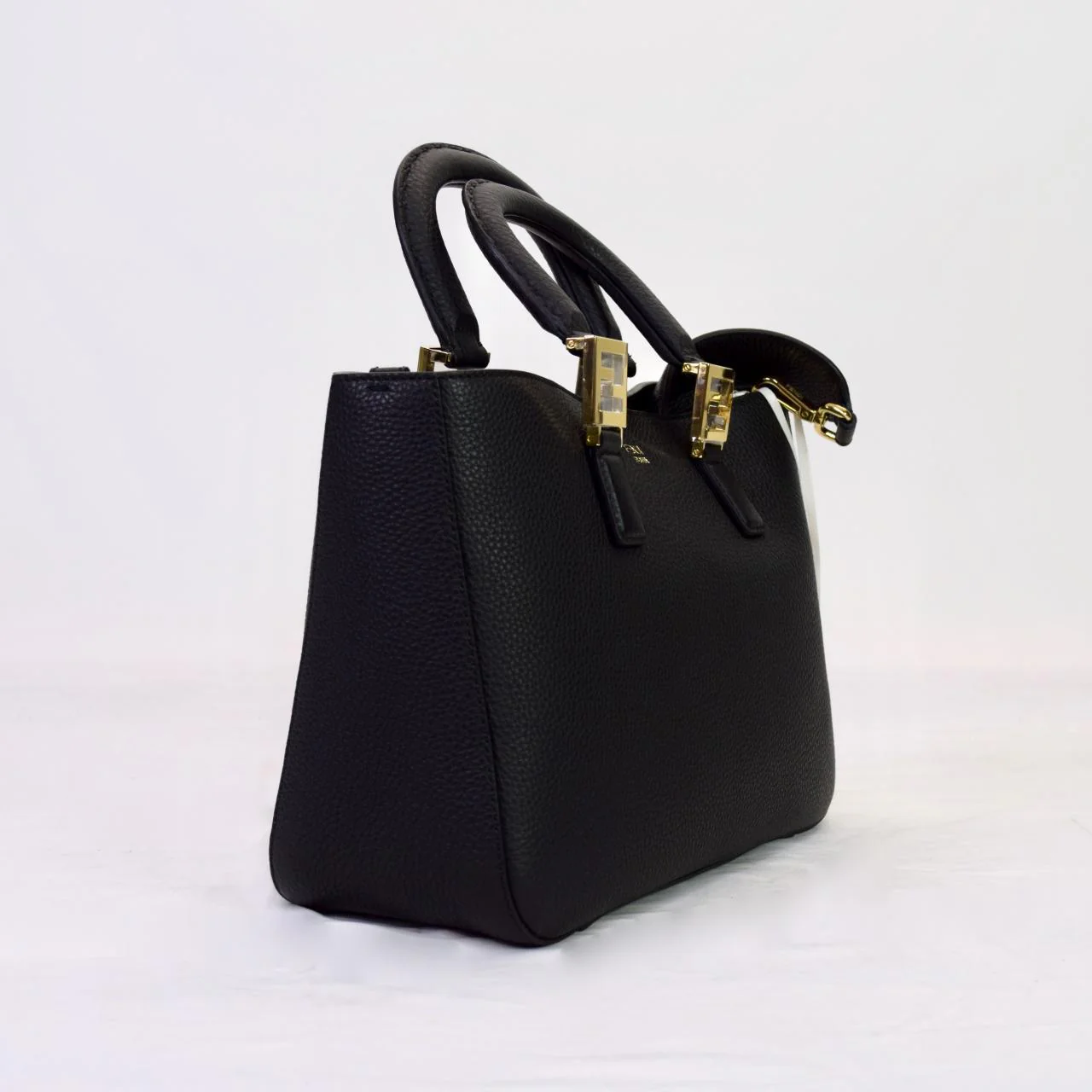 Fendi Black FF Small Tote - Image 3