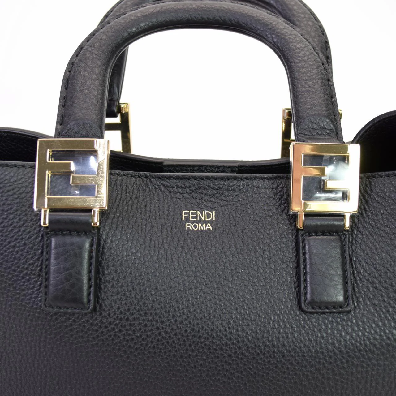 Fendi Black FF Small Tote - Image 5