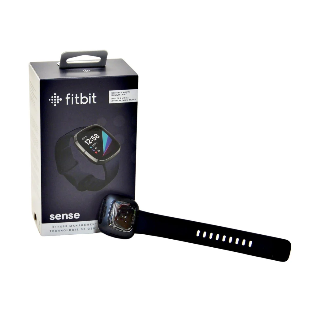 Fitbit Sense Unisex Smart Watch - 2 Charging Cables Black - Image 4