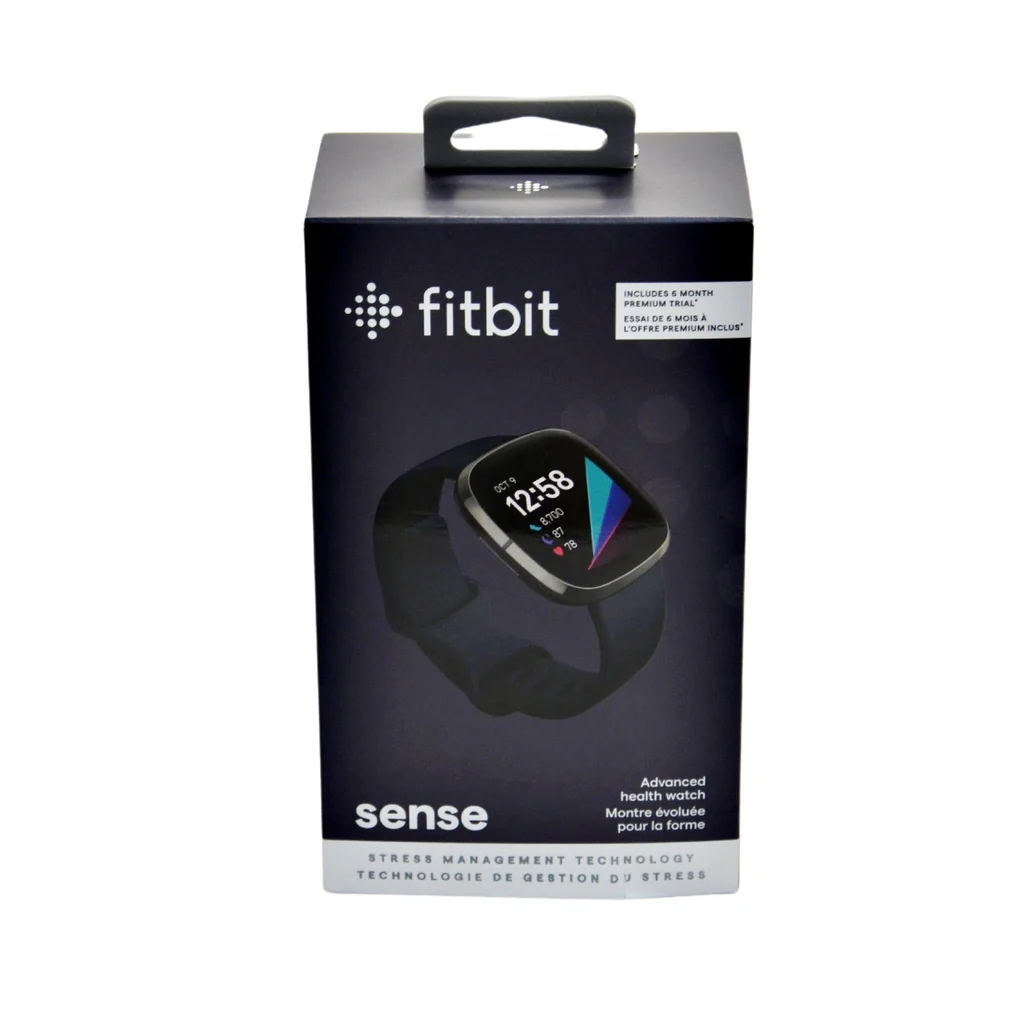 Fitbit Sense Unisex Smart Watch - 2 Charging Cables Black - Image 5