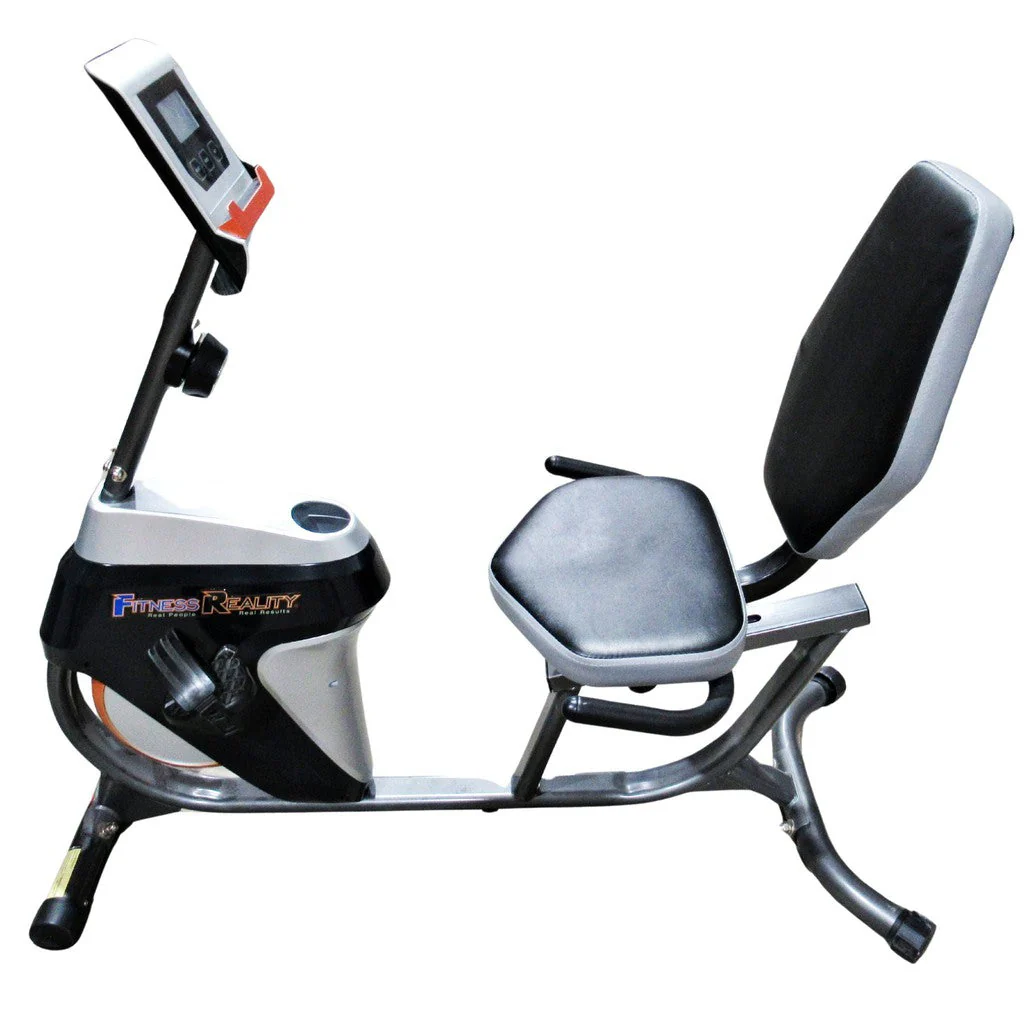 Fitness Reality R4000 Magnetic Tension Recumbent Bike w/ Workout Goal Setting Computer300 - Image 3