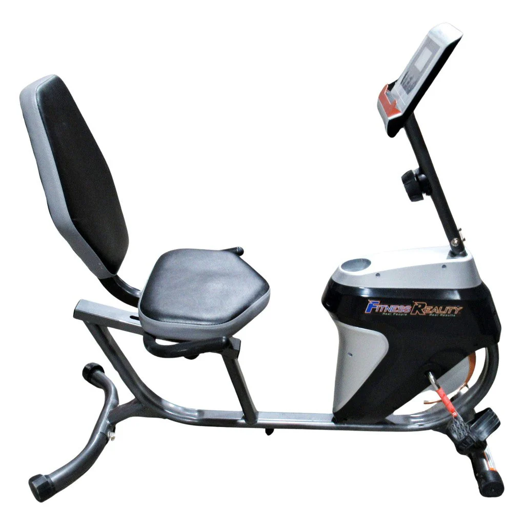 Fitness Reality R4000 Magnetic Tension Recumbent Bike w/ Workout Goal Setting Computer300 - Image 4