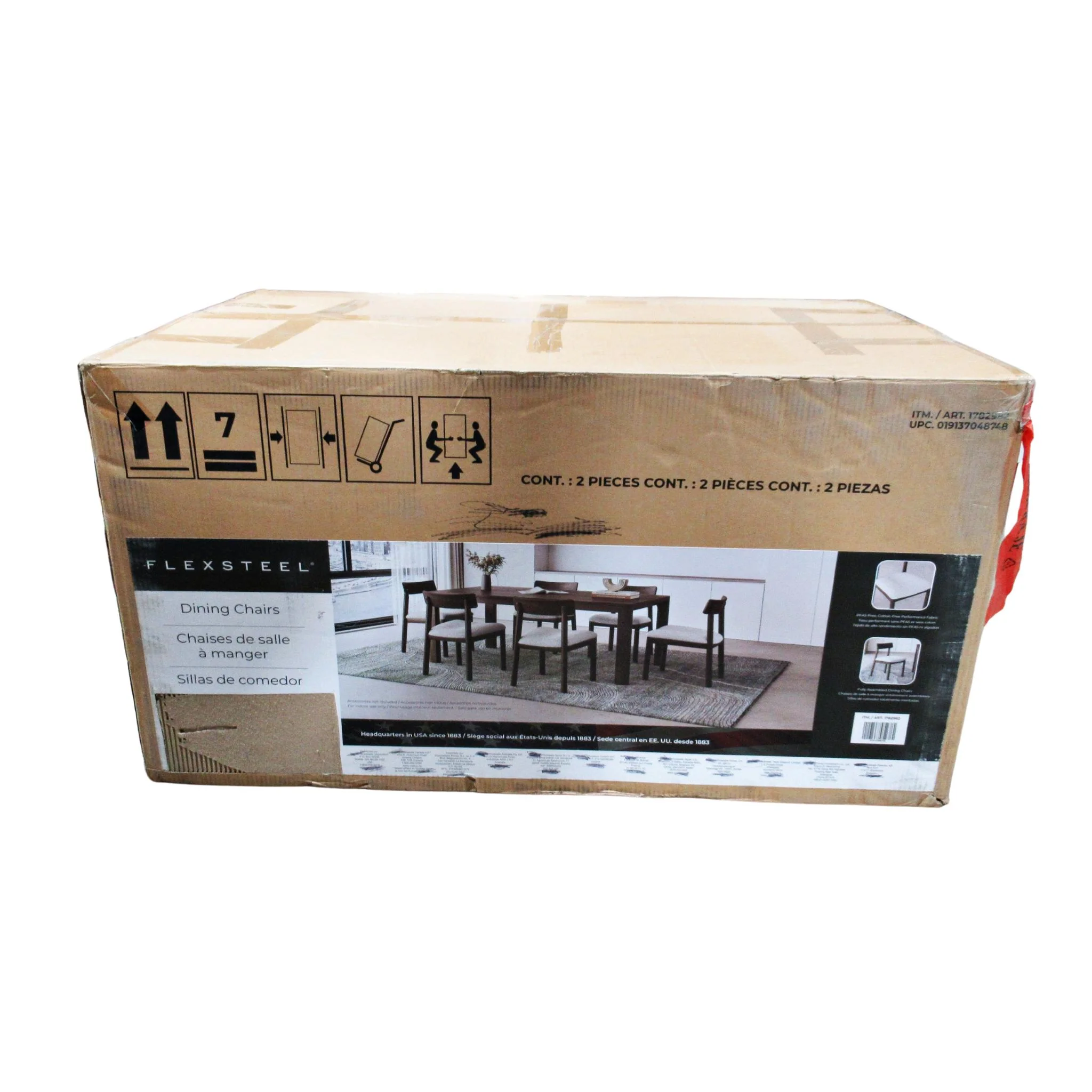 Flexsteel Utility Dining Chair 2 Pack - Image 3