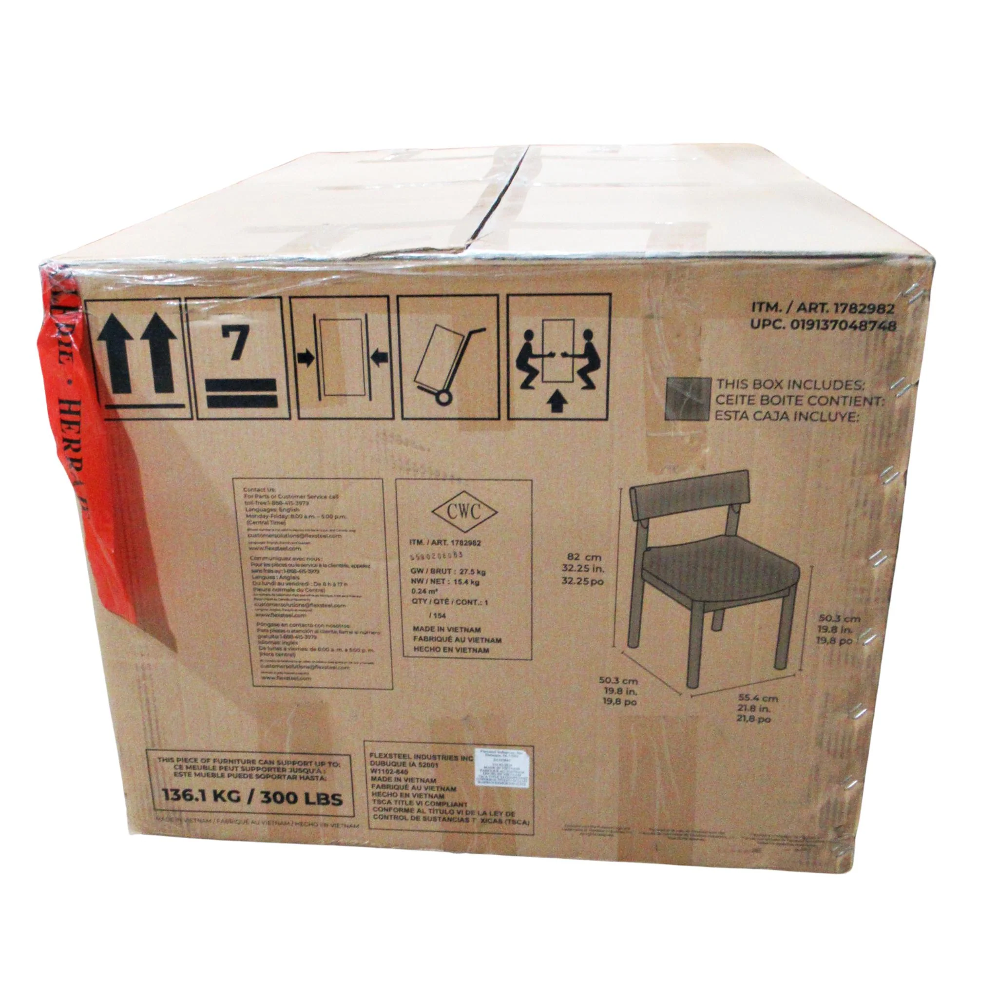 Flexsteel Utility Dining Chair 2 Pack - Image 4