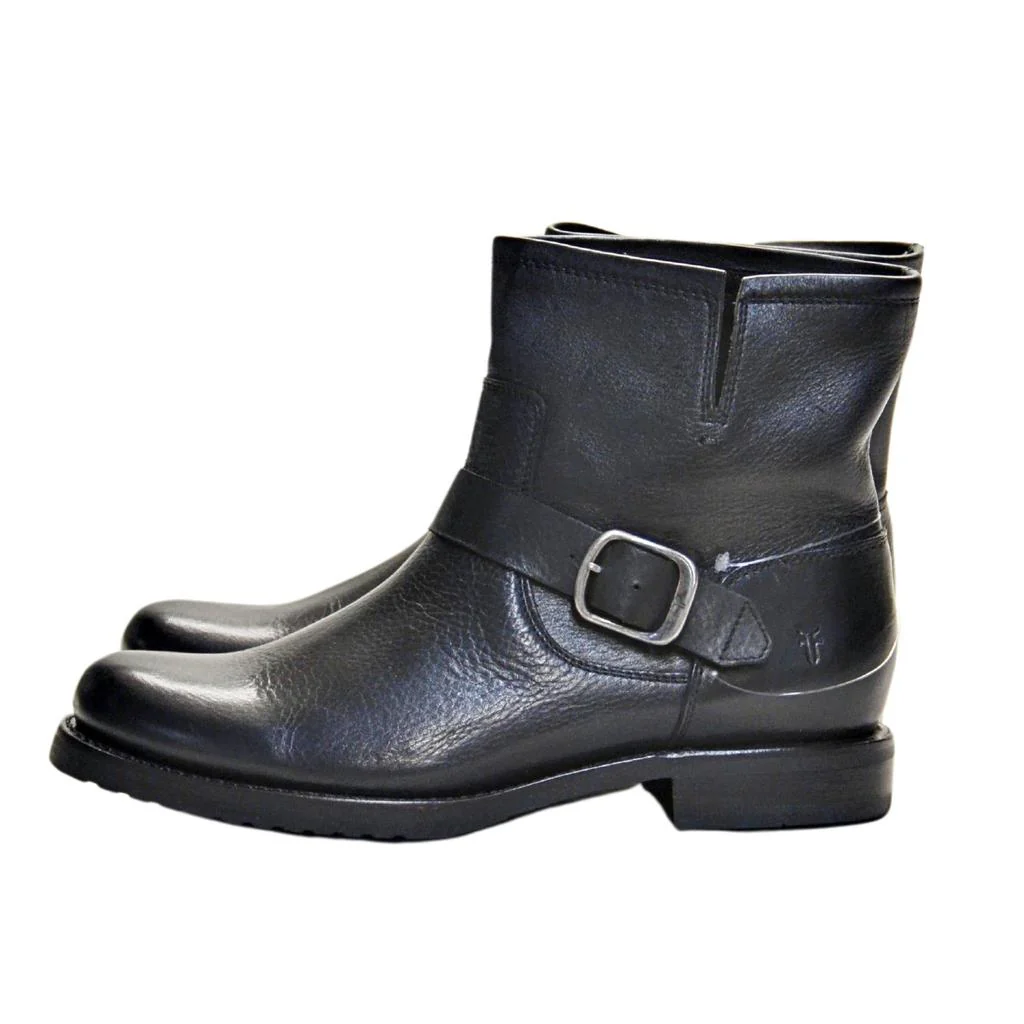 Frye Women's Veronica Pull-on Moto Booties - Black US10M - Image 4