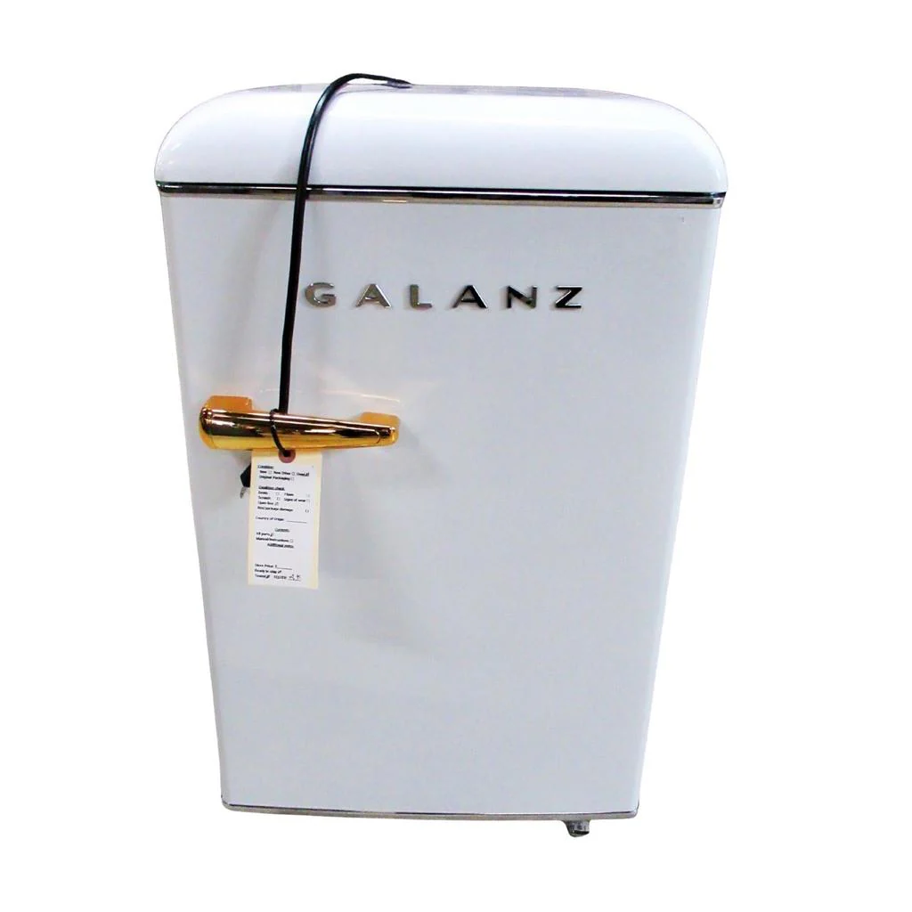 Galanz Mini Retro 2.5 cu ft Refrigerator White