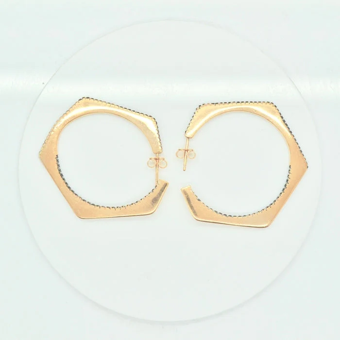 Galleria Armadoro Polygon Hoop Earrings - Image 2