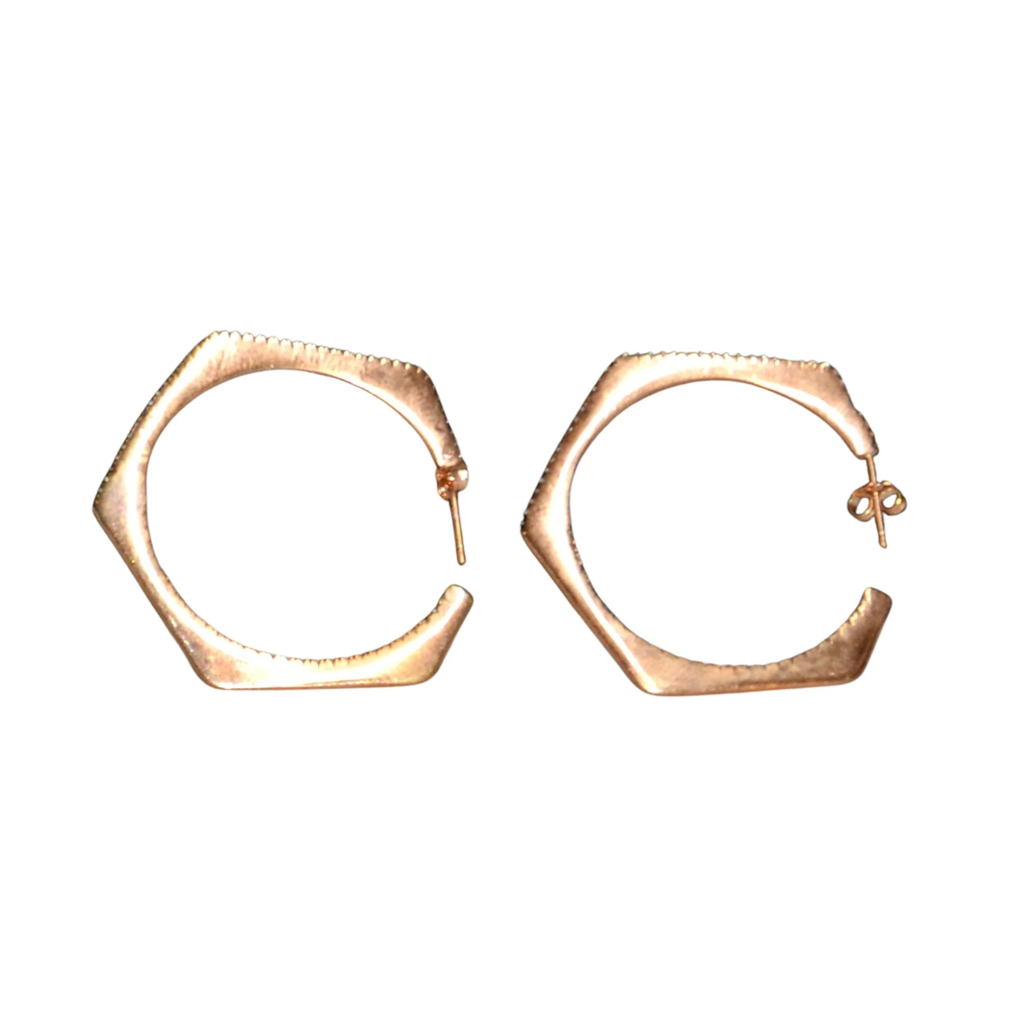 Galleria Armadoro Polygon Hoop Earrings - Image 4