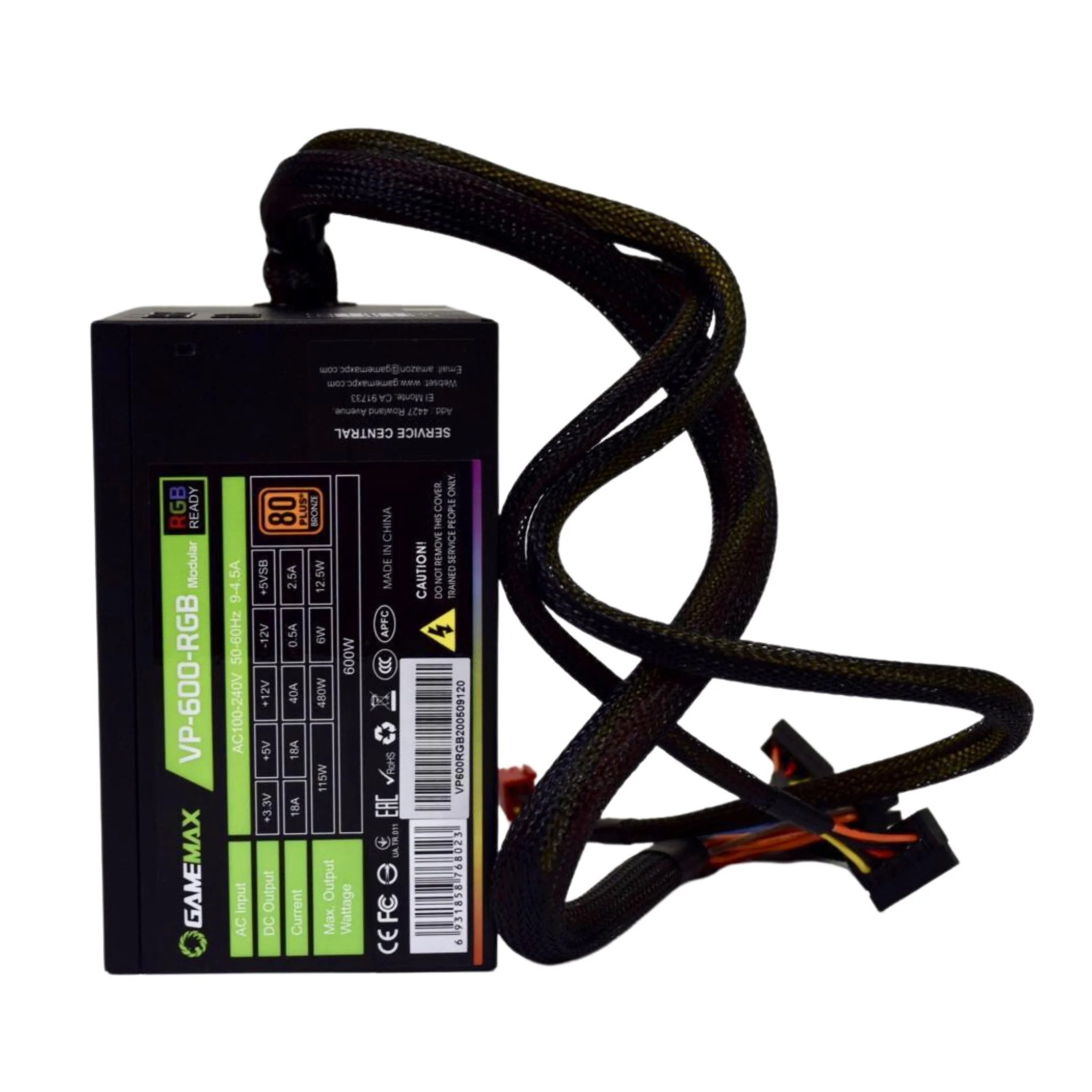 GameMax 600W VP RGB Modular Power Supply - Image 5