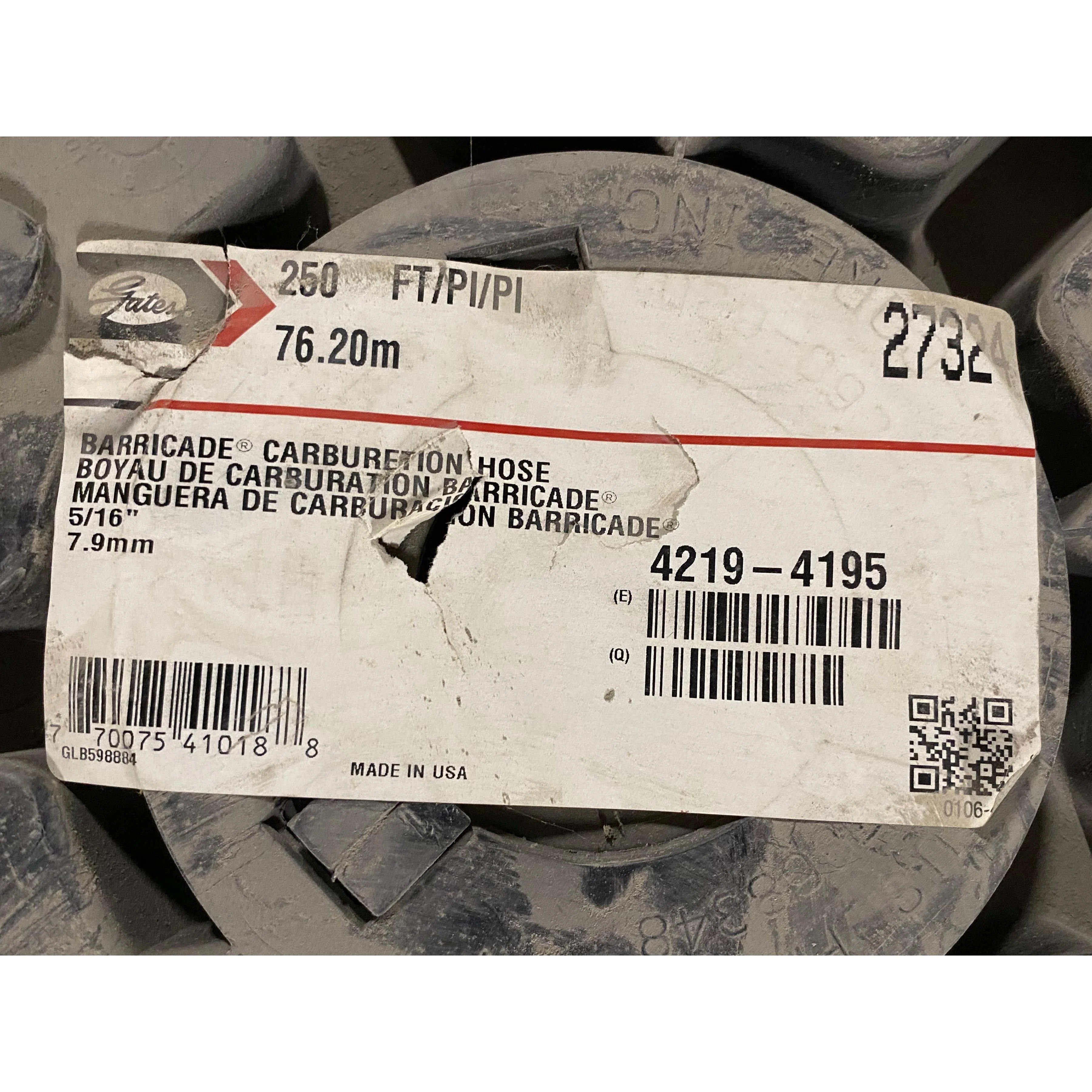 Gates .79cm (5/16") Fuel Hose 54.9m - Image 5