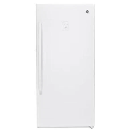 GE 14.1 cu. Ft. Frost-Free Upright Freezer in White - ENERGY STAR FUF14DLREWW