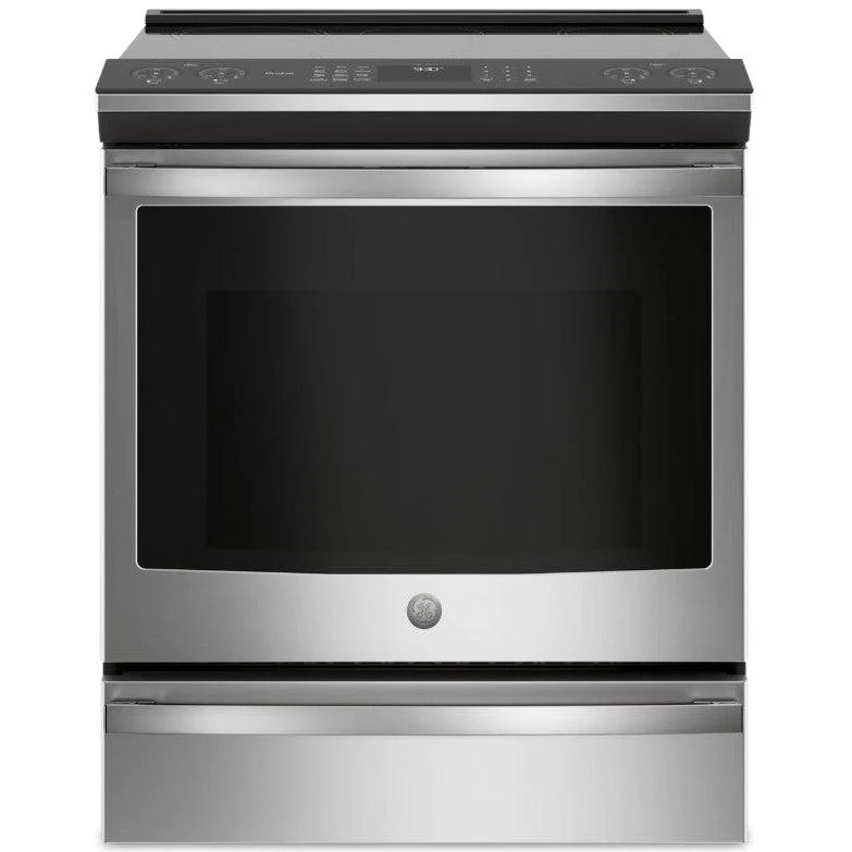 GE Profile 5.3 Cu. Ft. Induction Range - Stainless Steel & Black PCHS920YMFS SN ZT540998P