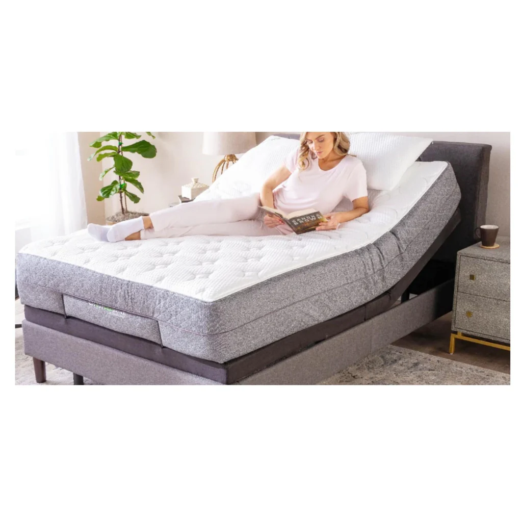 GhostBed Twin XL Frame and Gel Infused Memory Foam Mattress