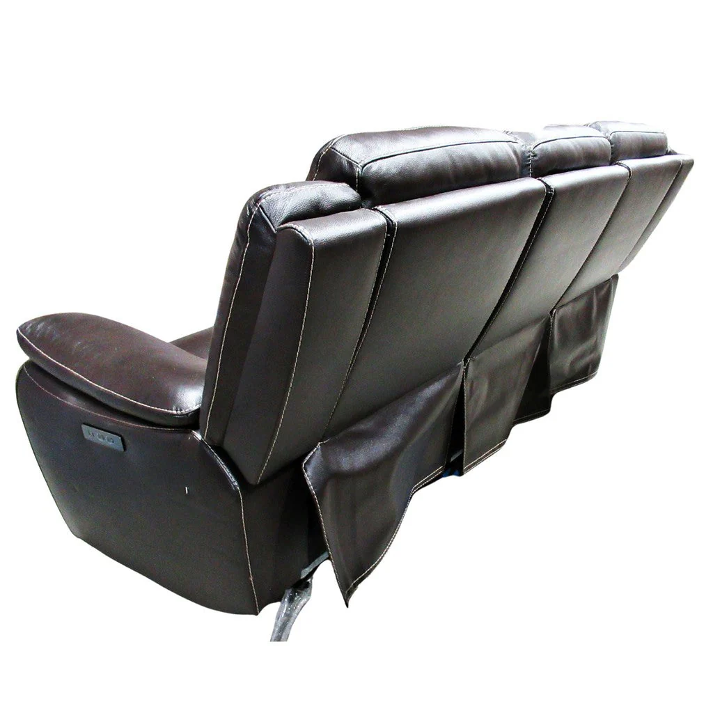 Gilman Creek Top Grain Leather Power Reclining Sofa Dark Grey - Image 5