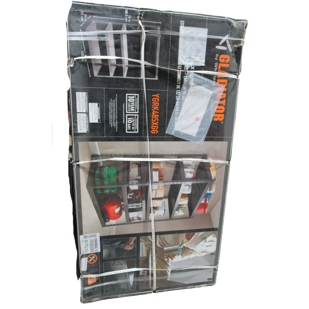 Gladiator 48 Wide EZ Connect Rack with Five 24 Deep Shelves YGRK485XGG - Image 3