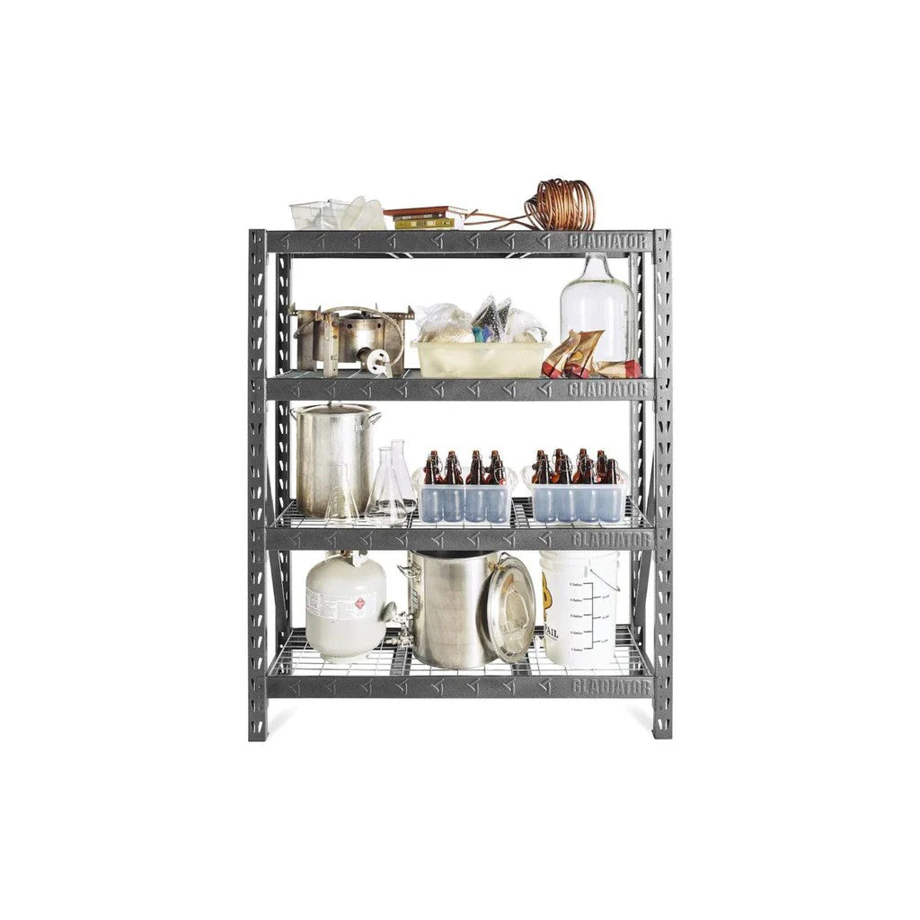 Gladiator 60 inch Heavy Duty Rack Shelving YGRS604TGG Hammered Granite - Image 3