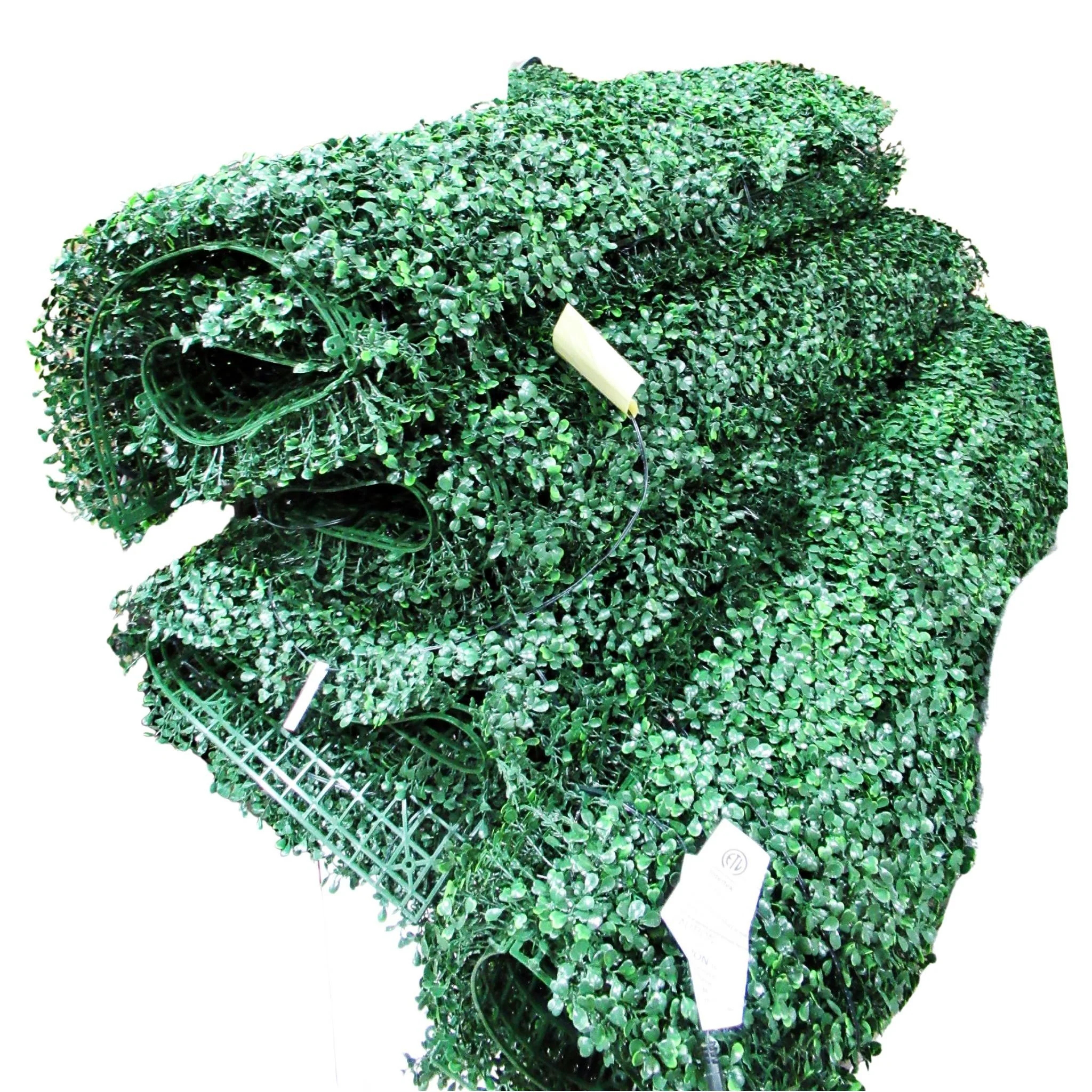 Golden Select Boxwood Artificial Hedge Panel with Lights 4 Pack - Image 4