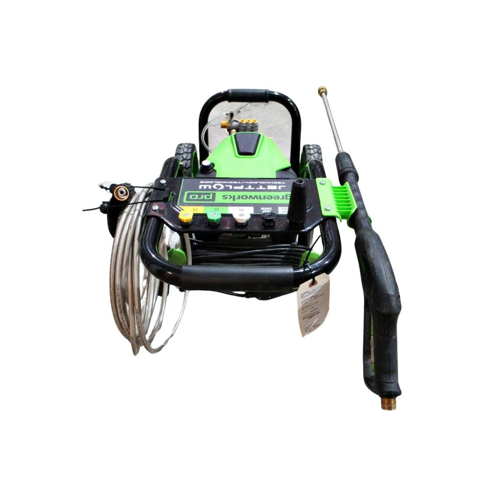 Green Works 2700 PSI Electric High-Pressure Washer with UberFlex Hose - Image 2
