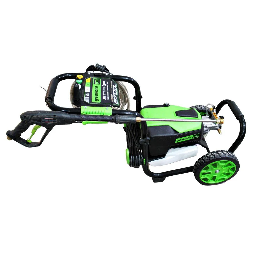 Green Works 2700 PSI Electric High-Pressure Washer with UberFlex Hose - Image 3