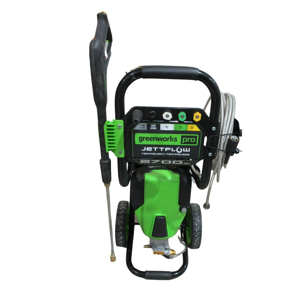 Green Works 2700 PSI Electric High-Pressure Washer with UberFlex Hose - Image 6