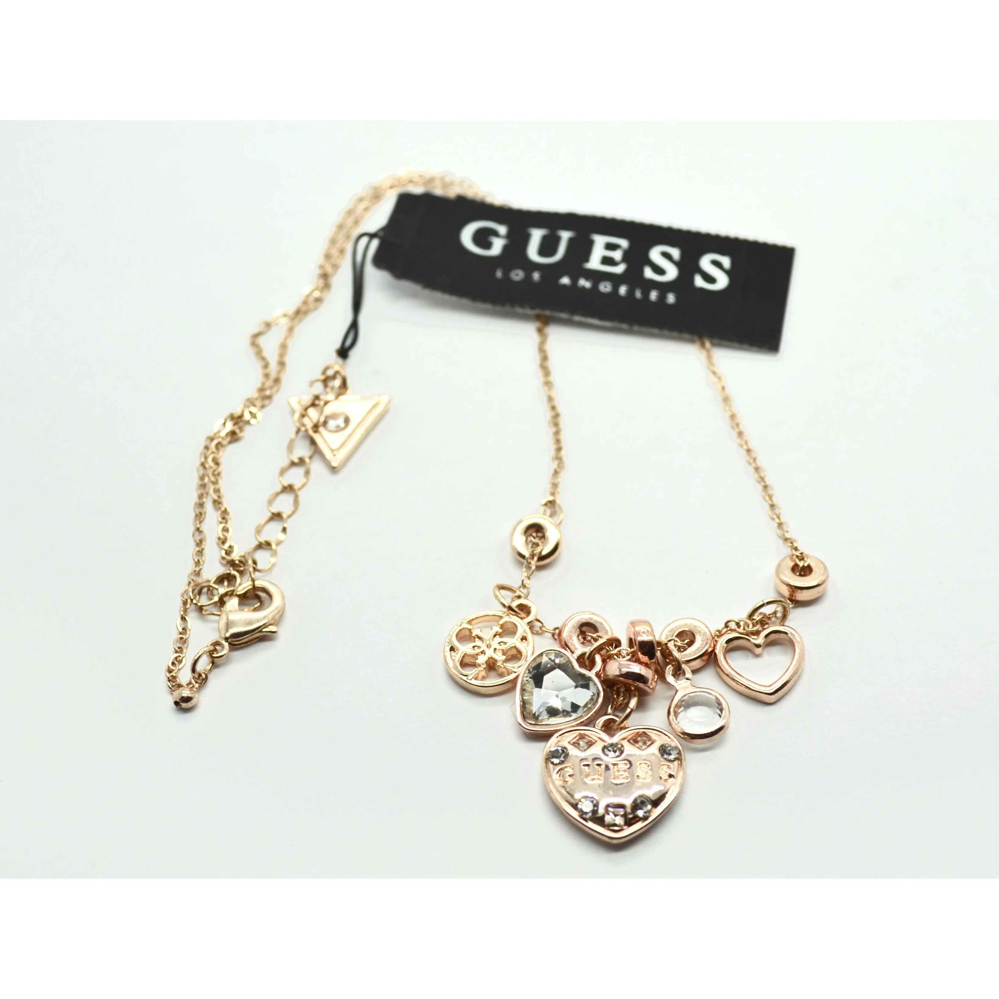 GUESS Los Angeles Rose Gold-Tone Necklace with Embellishments