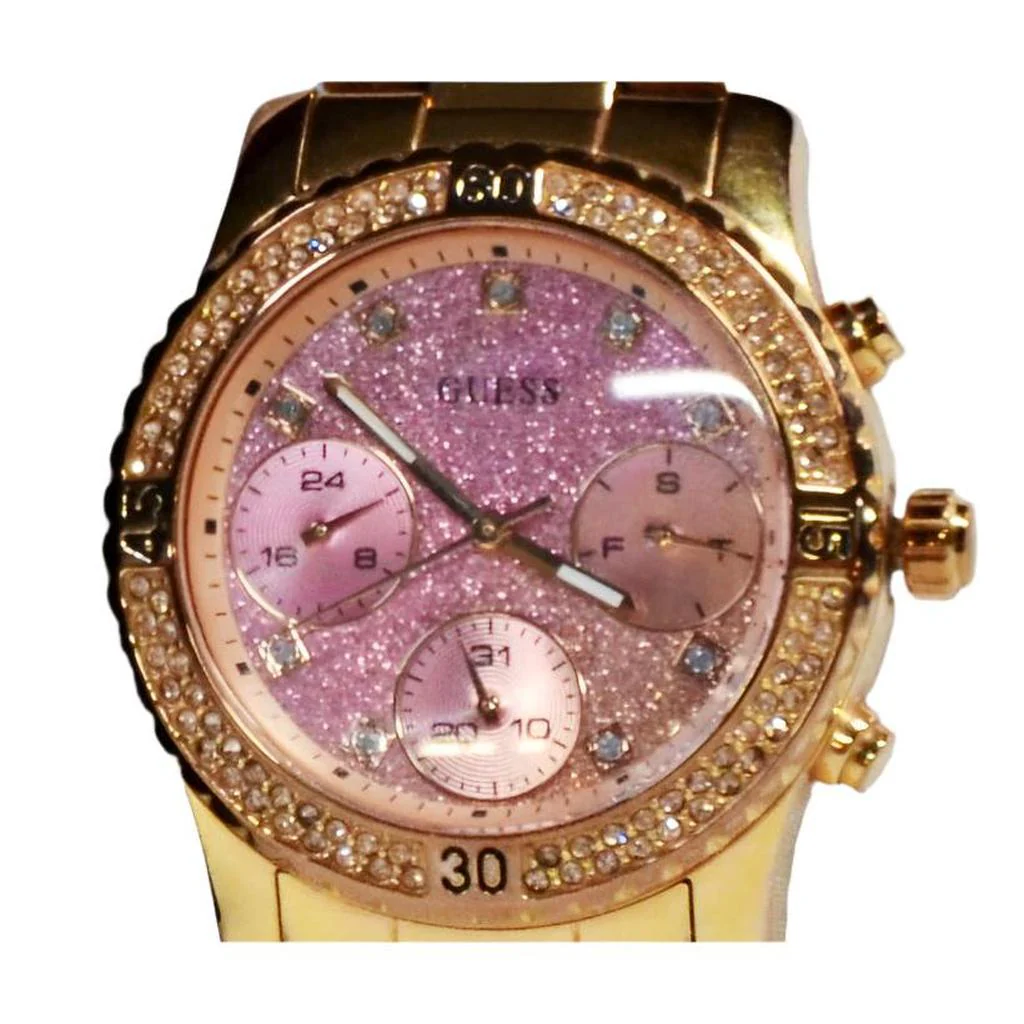 Guess Rose Gold-Tone Pink Dial Multifunction Watch  U0774L3