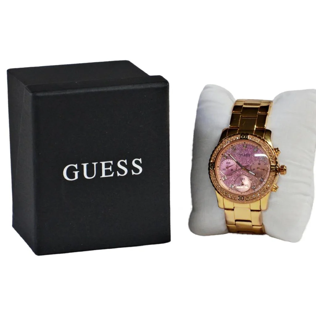 Guess Rose Gold-Tone Pink Dial Multifunction Watch  U0774L3 - Image 2