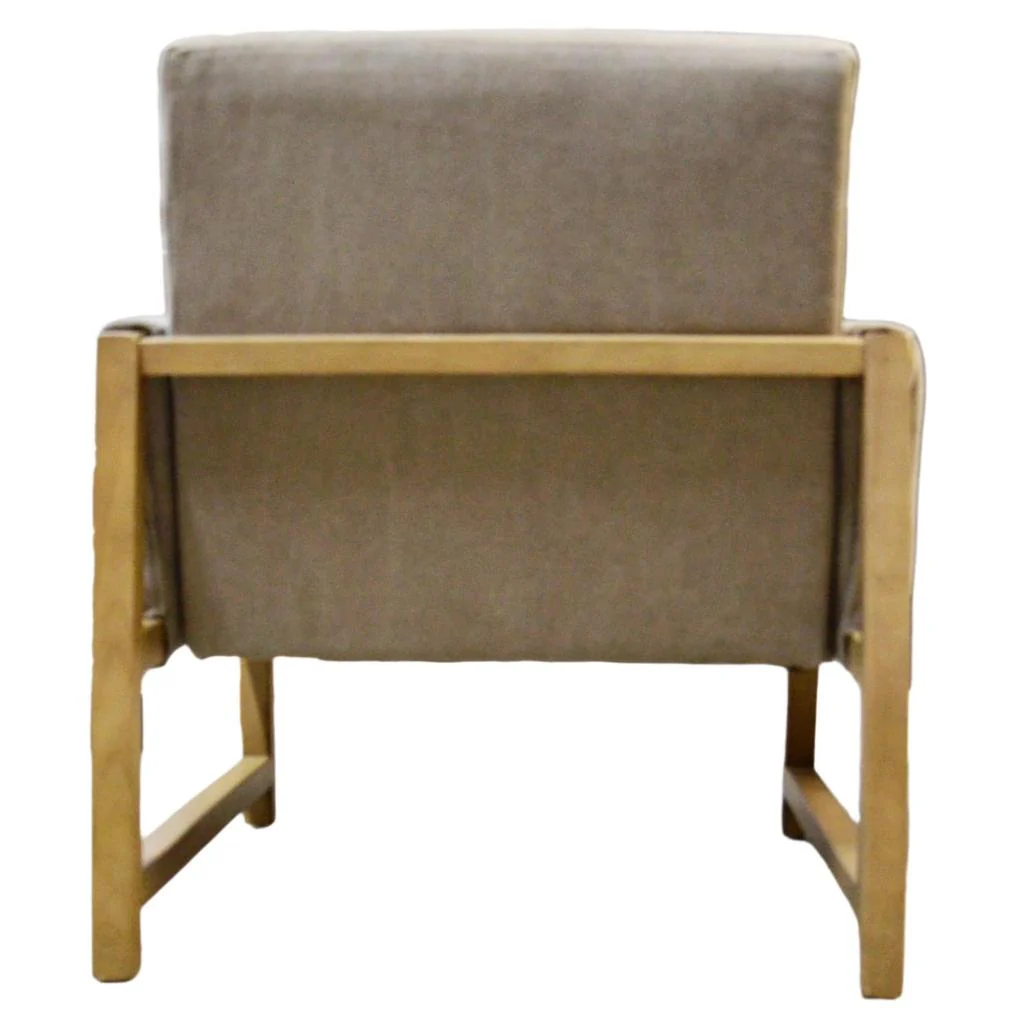 Hearth & Hand with Magnolia Canvas Upholstered Accent Armchair - Khaki - Image 3